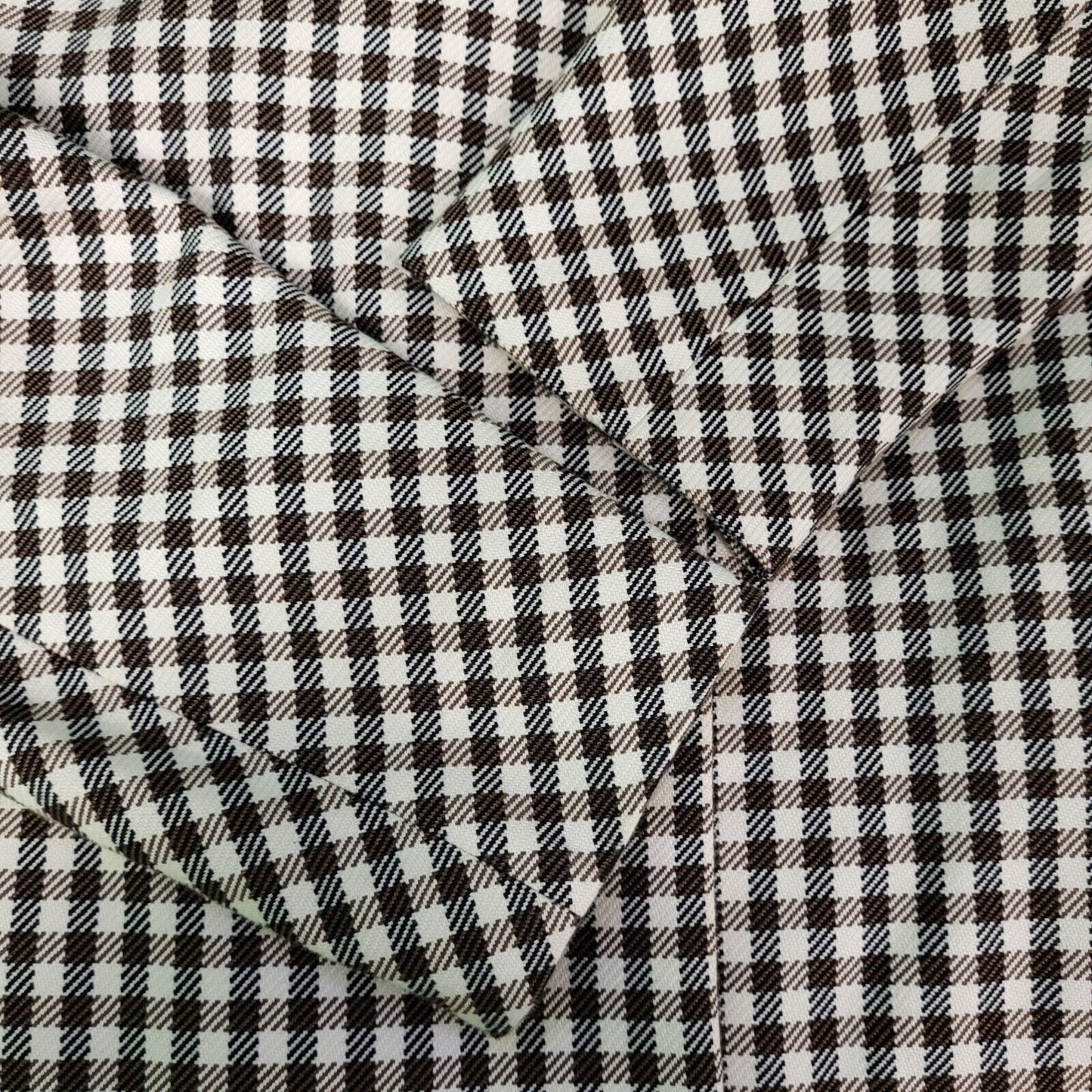 Reiss Black White Check Belted Collared Jacket Women's UK M 10 H294