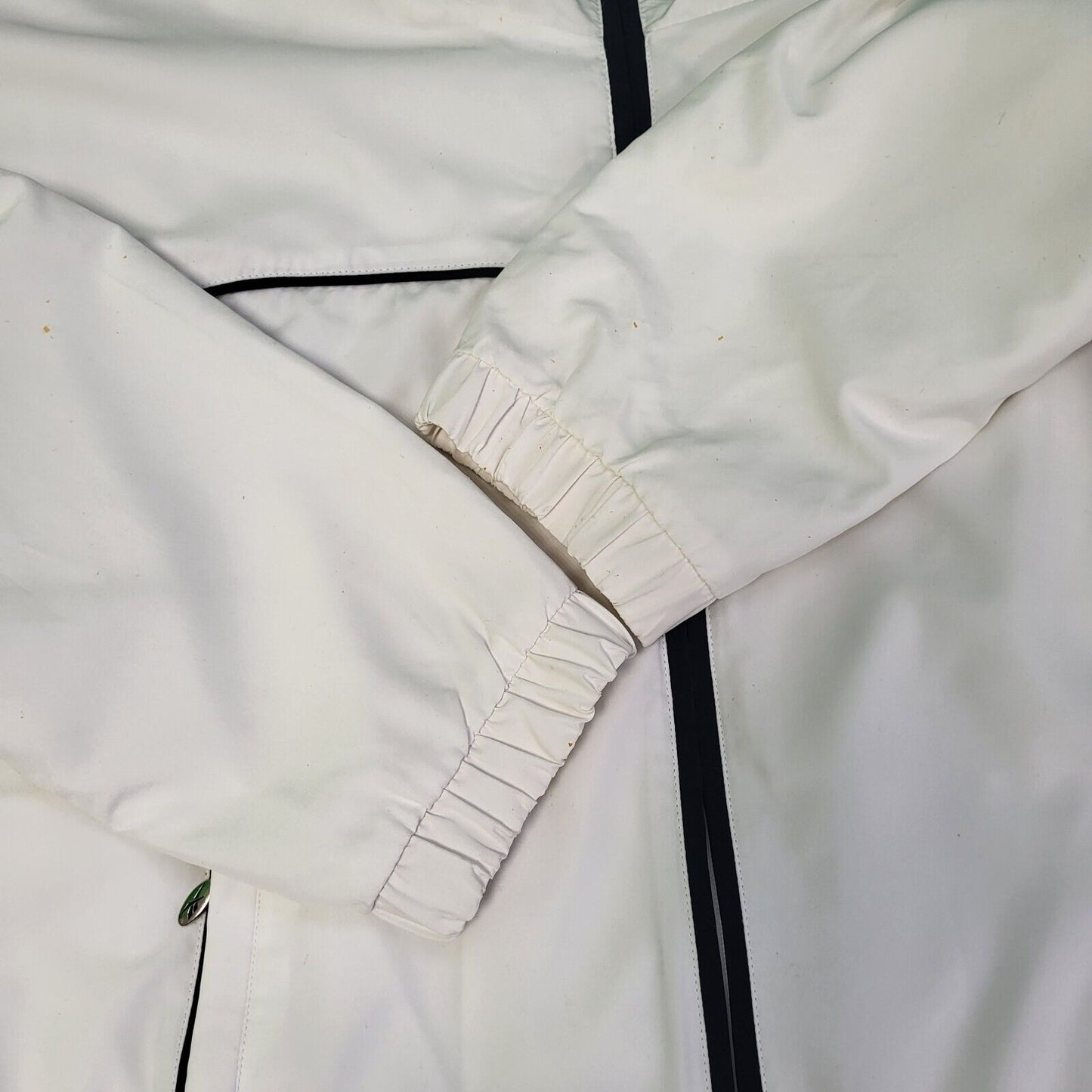 Reebok White Navy Blue Lightweight Sports Jacket Women's UK 16 eu 44 H363