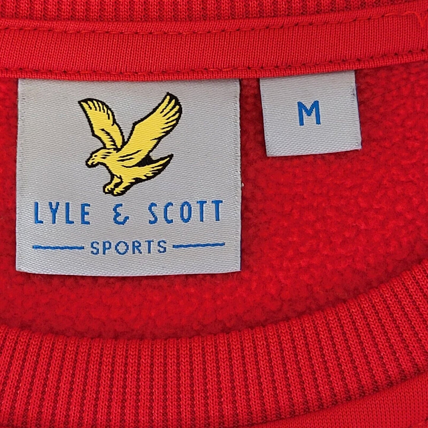 Lyle & Scott Red Crew Neck Sweatshirt UK Men's Medium G489