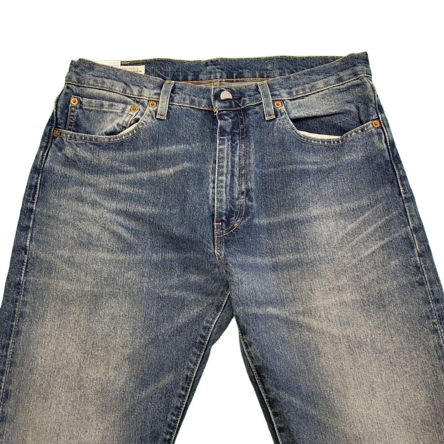 Levi's 512 Faded Blue Tapered Stretch Denim Jeans Men's UK M W32 L32 H517