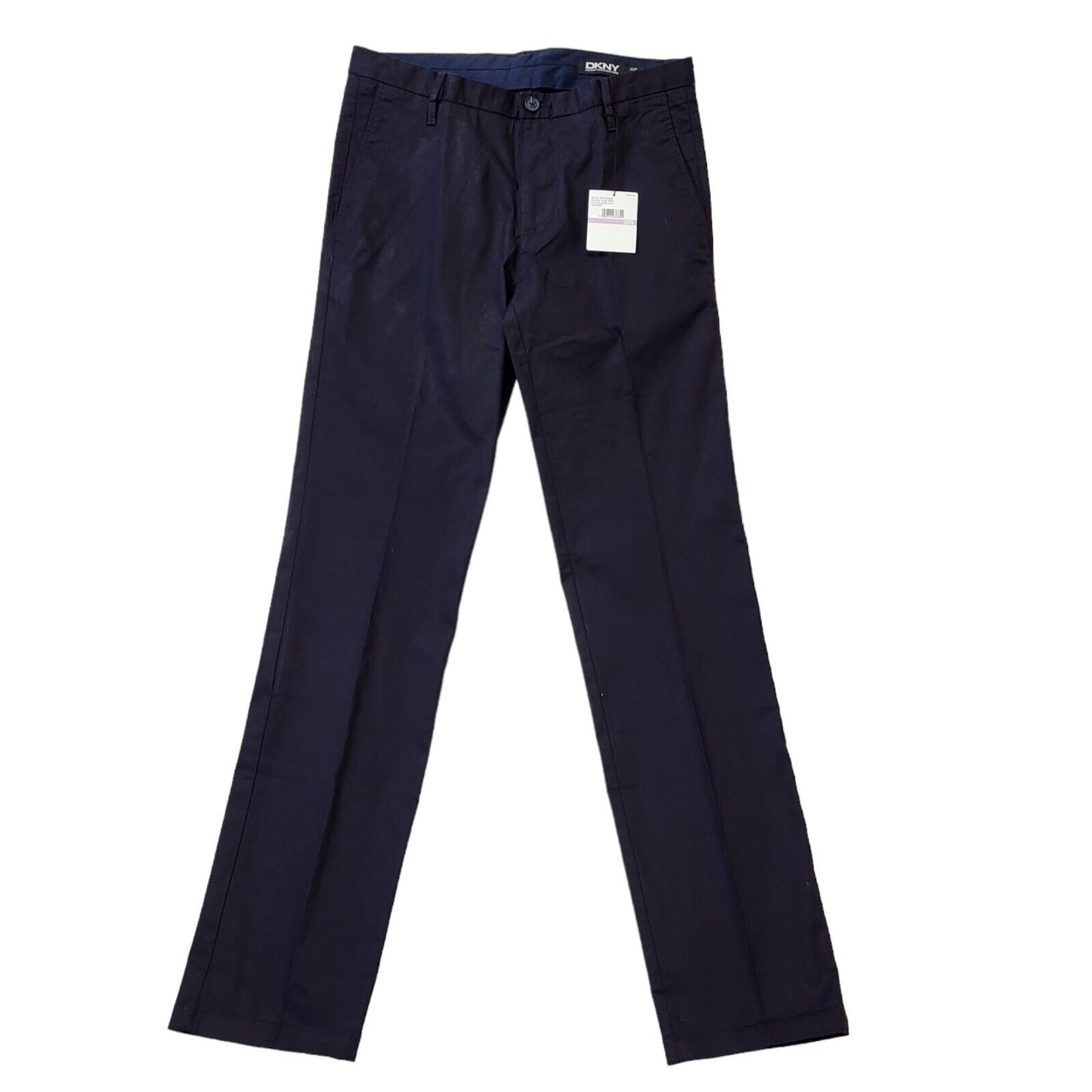 DKNY Dark Blue Straight Leg Trousers Uk Men's M W32 L33 Bnwt G199