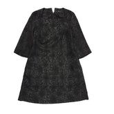 Adolfo Dominguez Black 3/4 Sleeve Shift Dress UK Women's 12 BB353