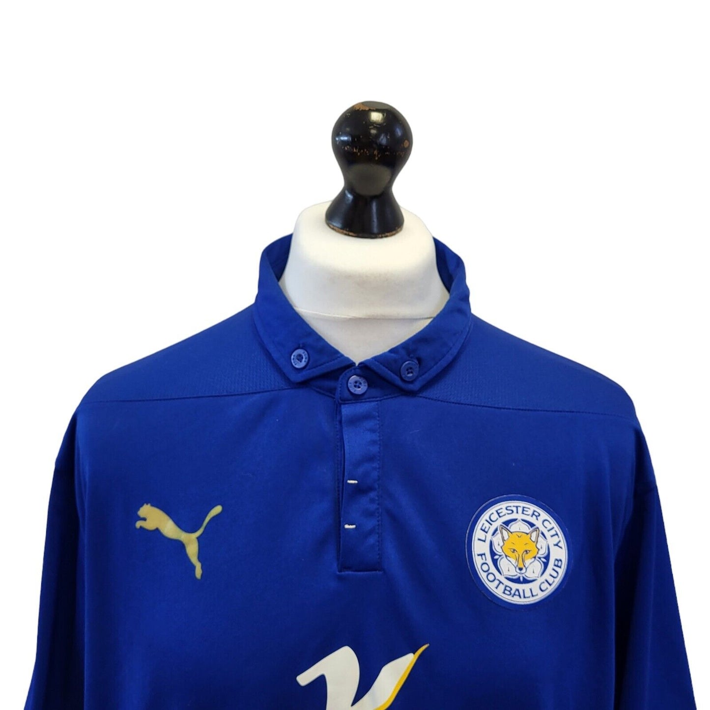 Puma Football Shirt Leicester City Collared Shirt Mens UK 2XL EU 58 G328