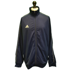 Adidas Navy Blue Long Sleeve Sports Tracksuit Top Men's UK 2XL EU 60 H976