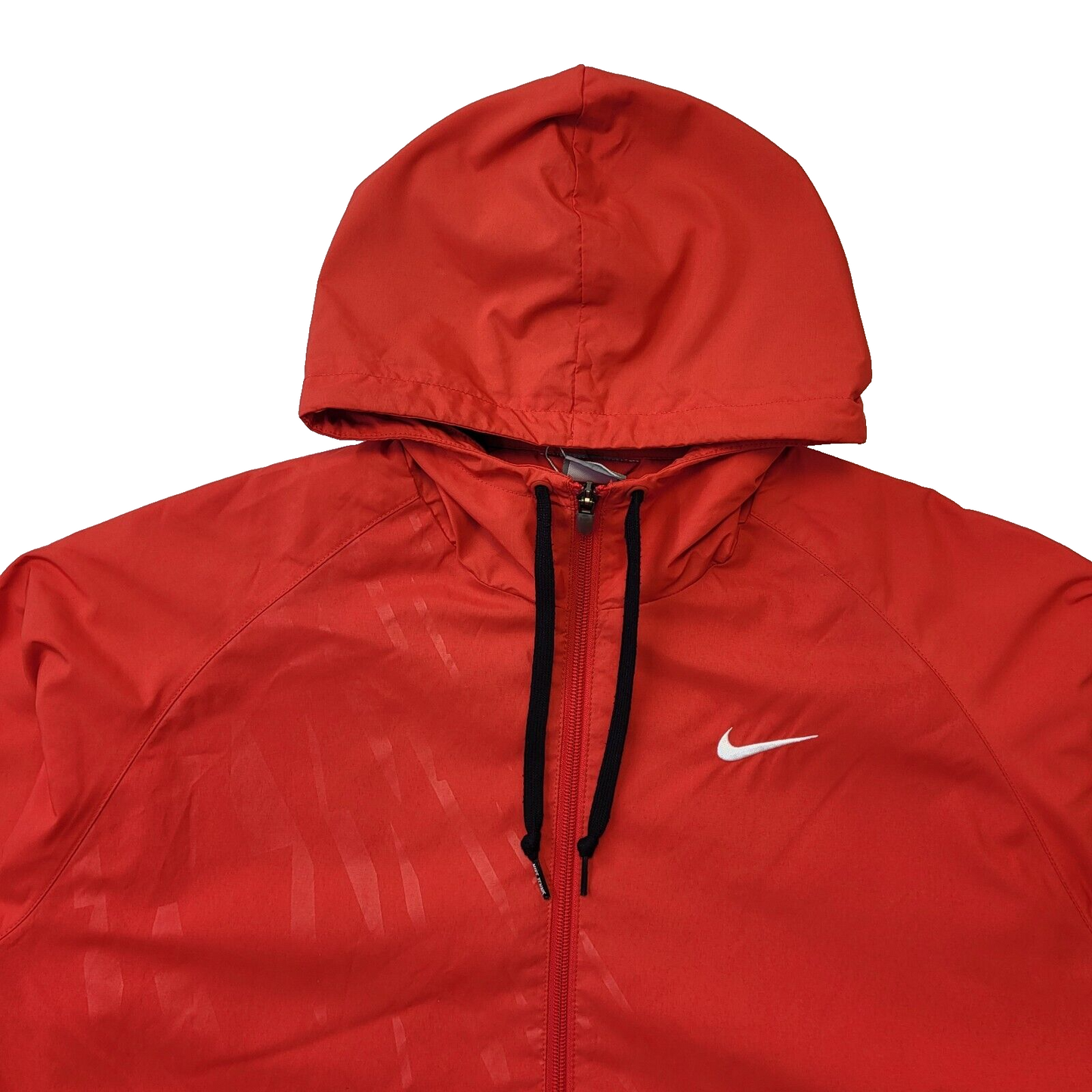 Nike Red Hooded Sports Windbreaker Jacket Men's Uk L Eu 54 G863