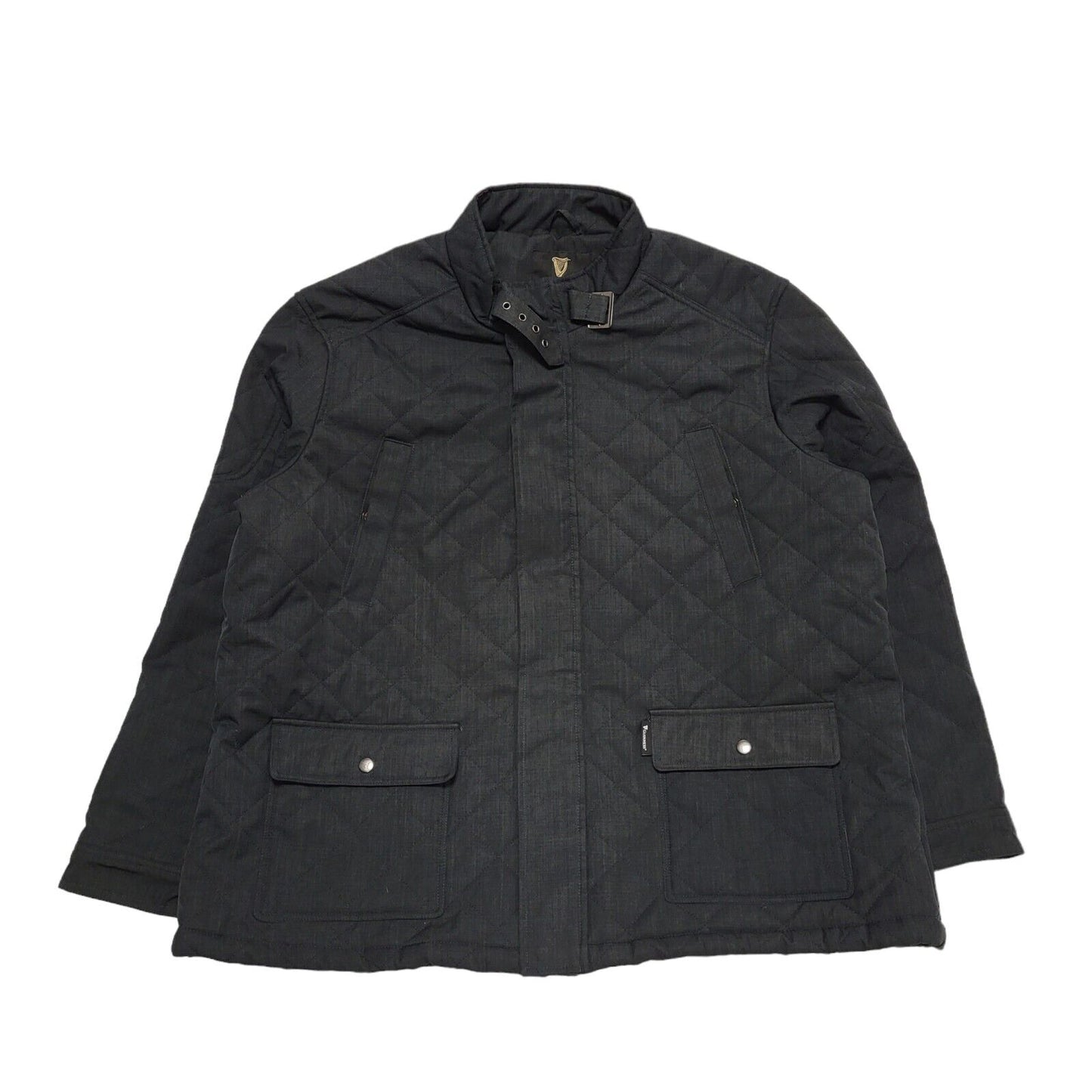 Guinness Black Zipped Bomber Jacket Uk Men's 3XL BB303