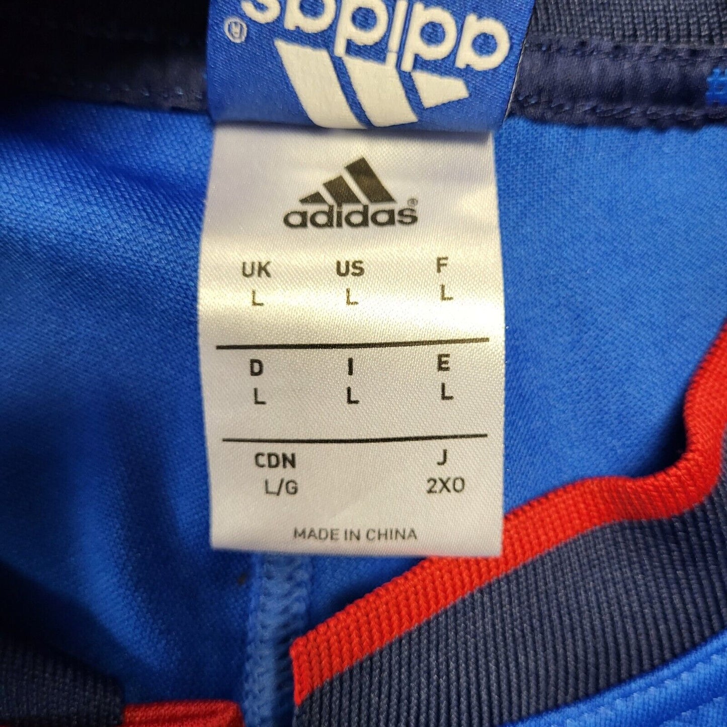 France Adidas Royal Blue Slim Fit Crew Neck F.F.R T-Shirt Men's L EU 54 H63