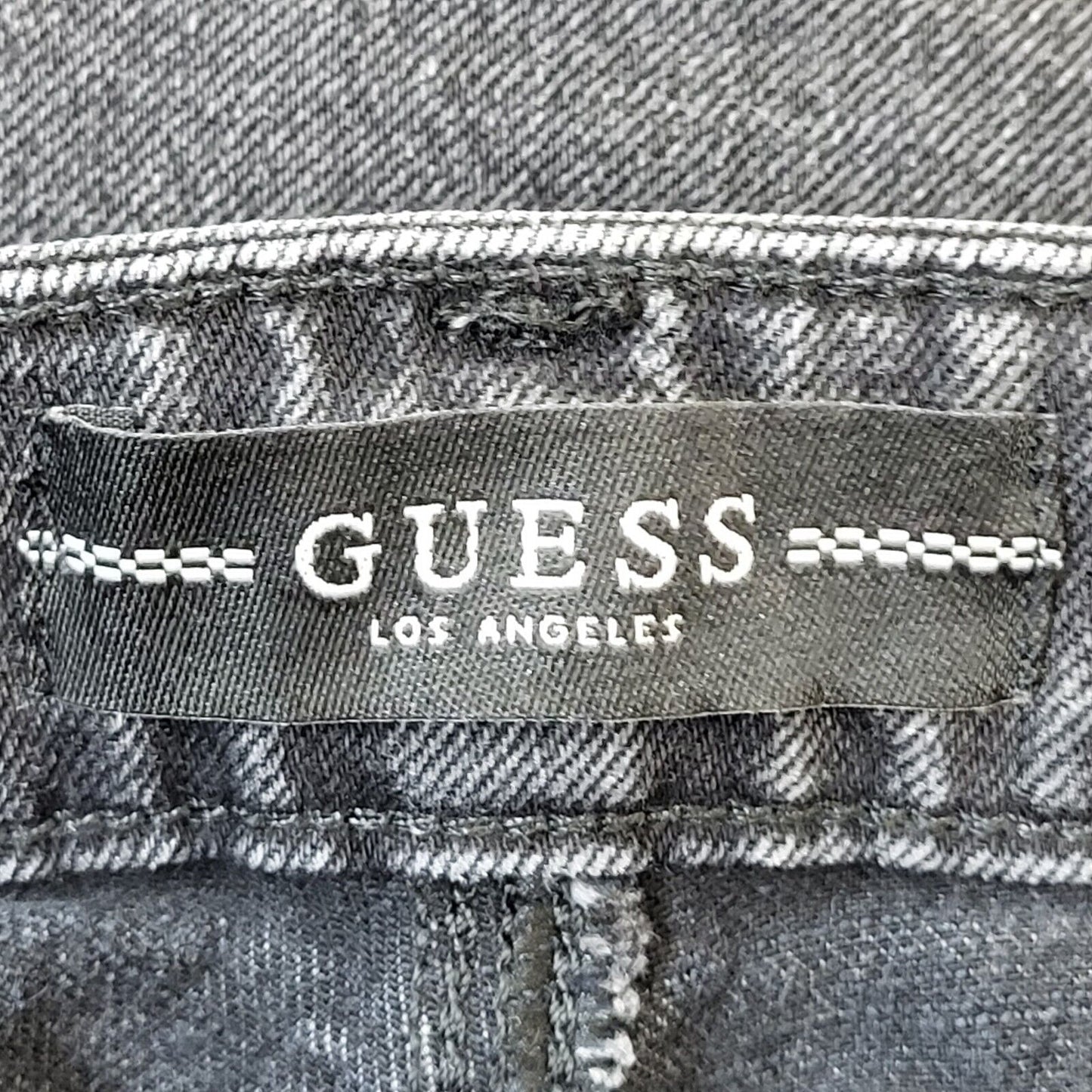 Guess Black Straight Denim Jeans UK Women's 10 W28 L29 G432