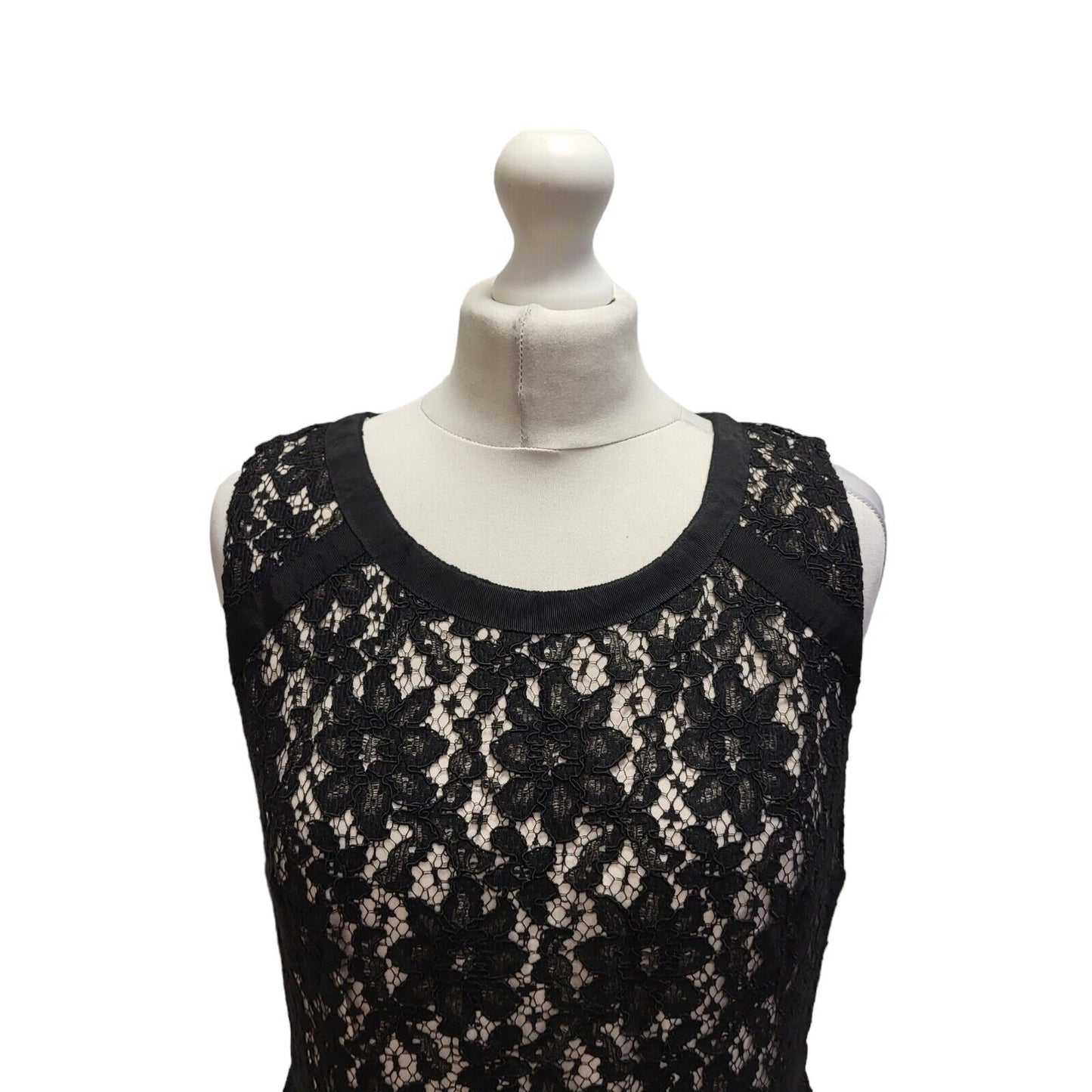 Kaliko Victorian Secret Black Sleeveless Evening Dress UK Women's 12 Bnwt BB340