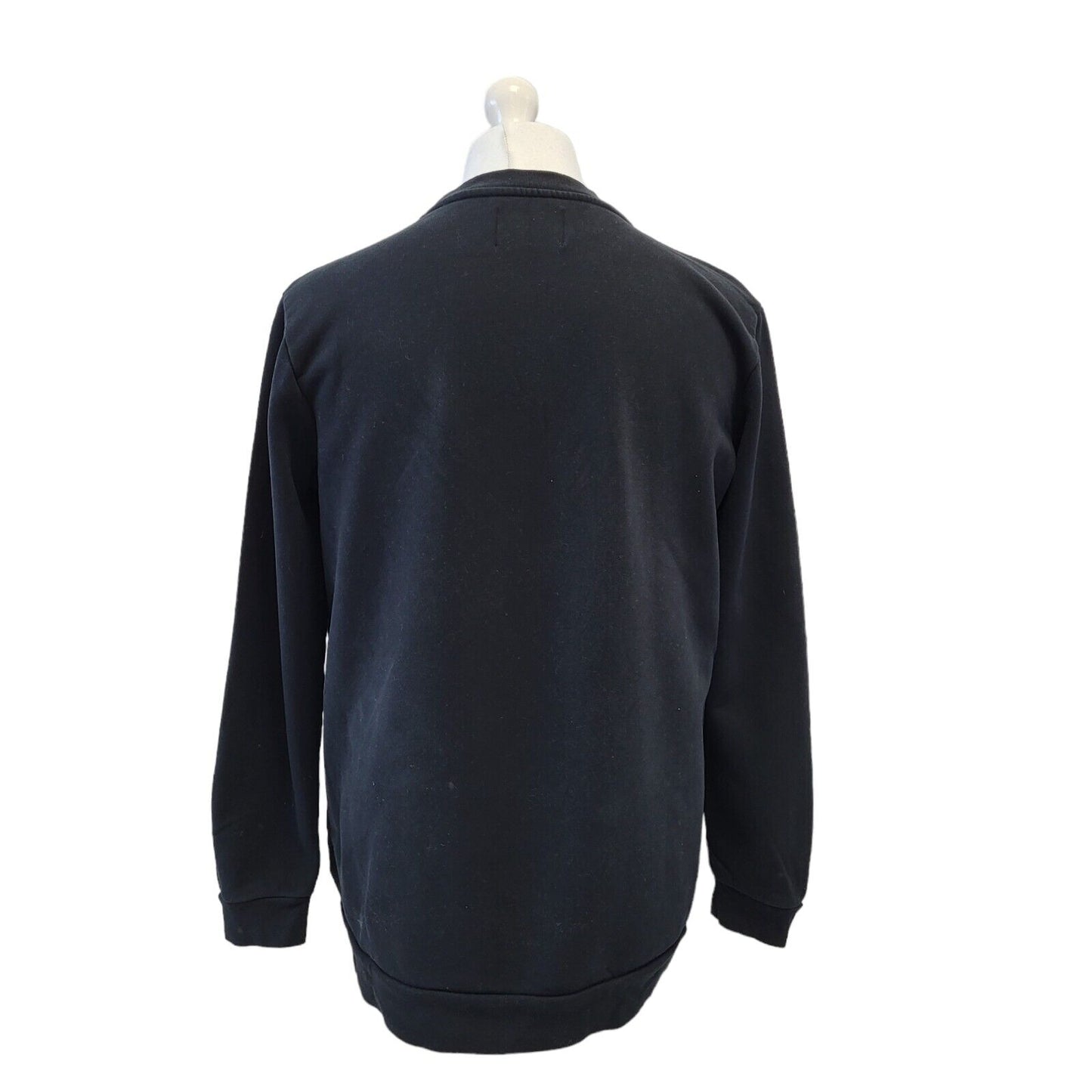 Calvin Klein Black Spell Out Long Sleeve Casual Sweatshirt Men's Uk XL H103