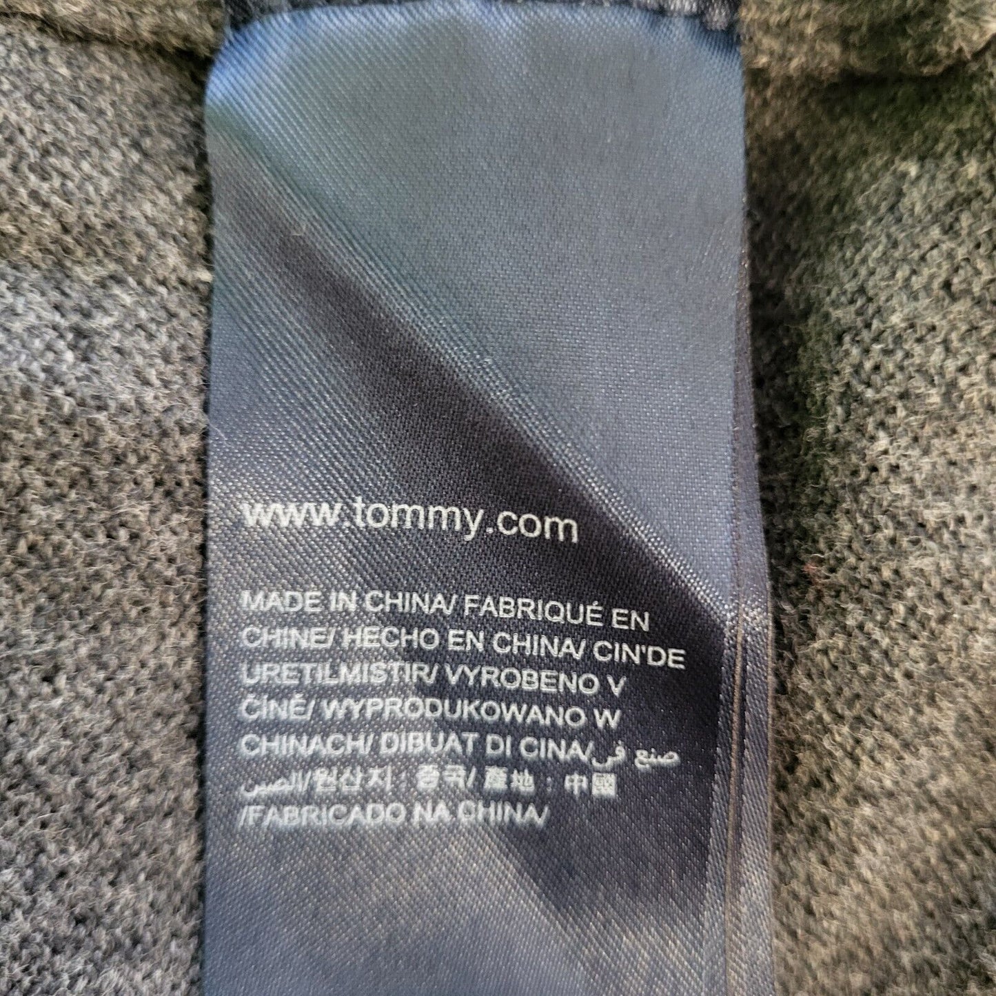 Tommy Hilfiger Grey Crew Neck L/Sleeve Men's Jumper Uk M G937