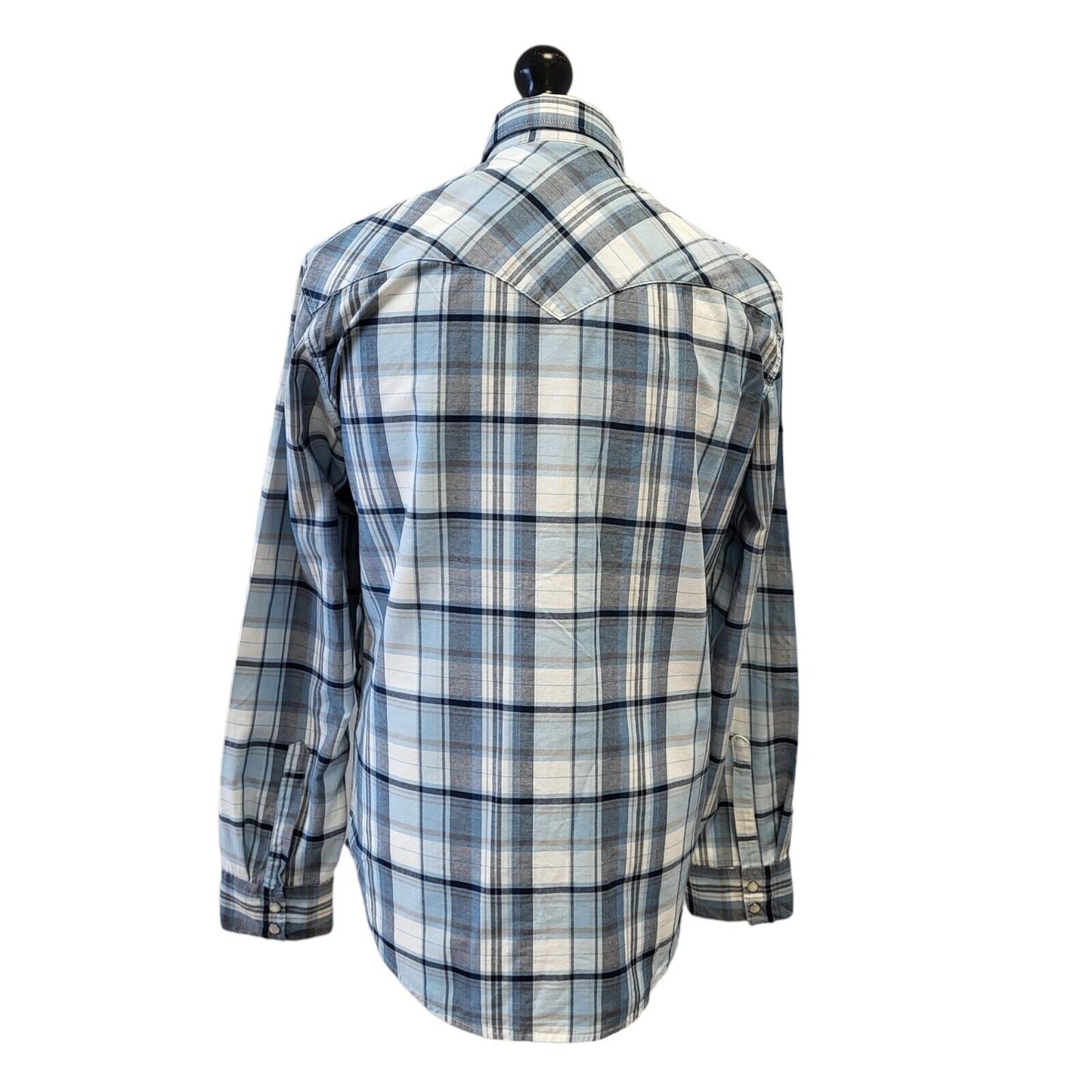 Gant Blue Check Long Sleeve Shirt Uk Men's 2XL Eu 60 Bnwt G282