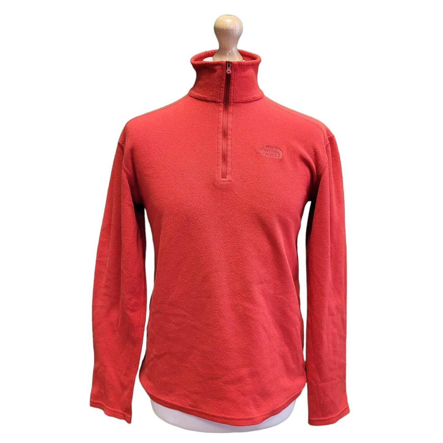 The North Face Red 1/4 Zip Fleece Base Layer Men's uk S eu 48 G925