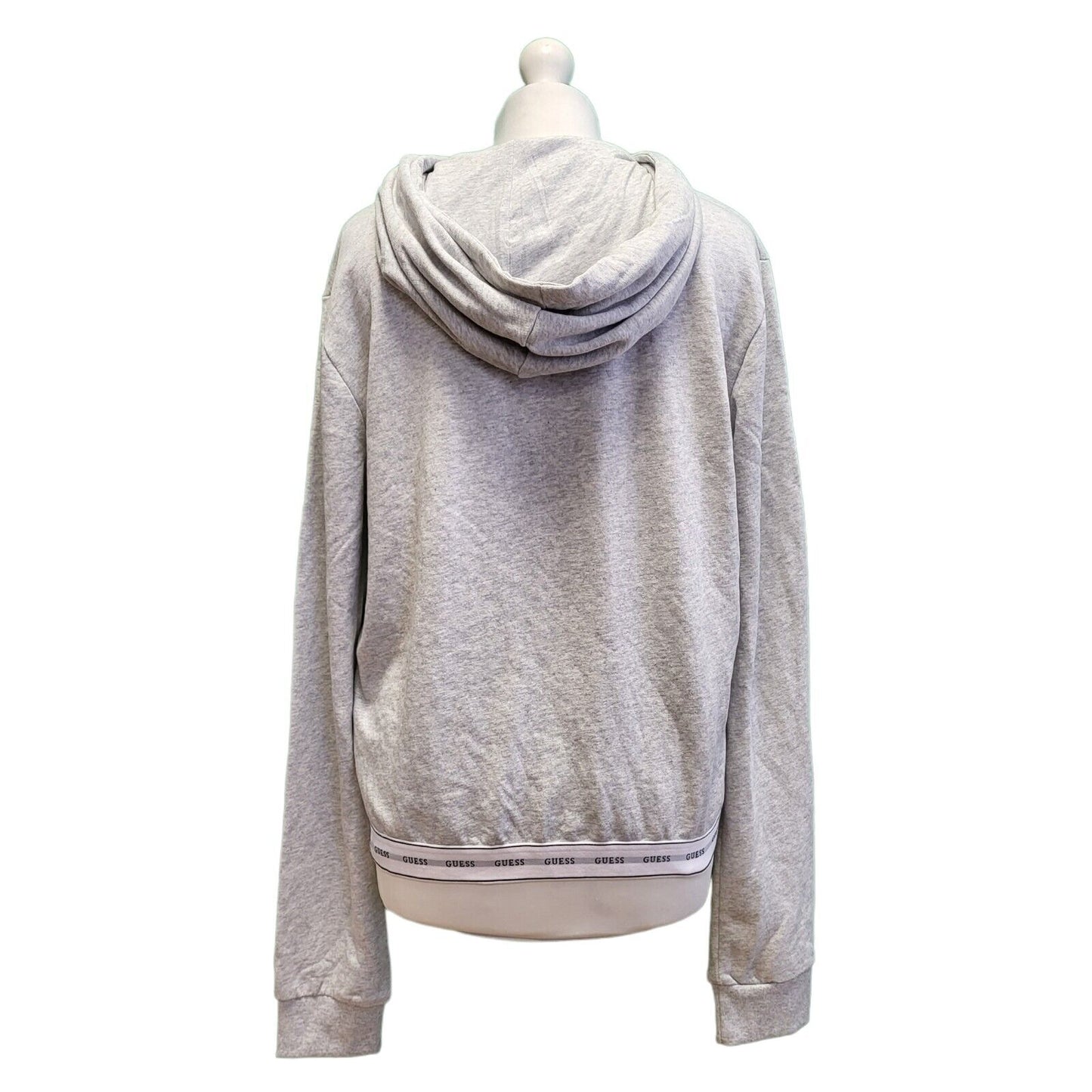 Guess Grey Zipped Hooded Drawstring Sweatshirt Women's UK XL 14 BNWT G779
