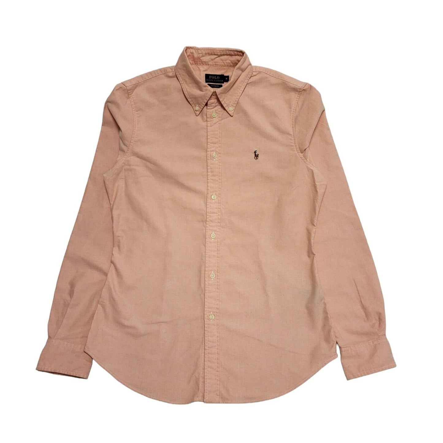 Polo Ralph Lauren Pink Long Sleeve Custom Collared Shirt Women's uk M H603