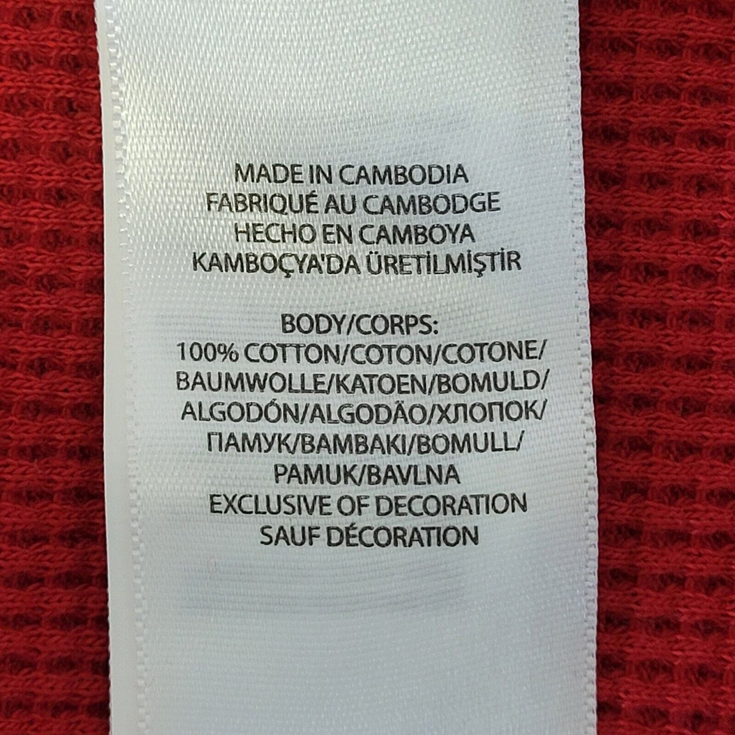 Polo Ralph Lauren Crew Neck T-Shirt Long Sleeve Red Uk Men's Small G560