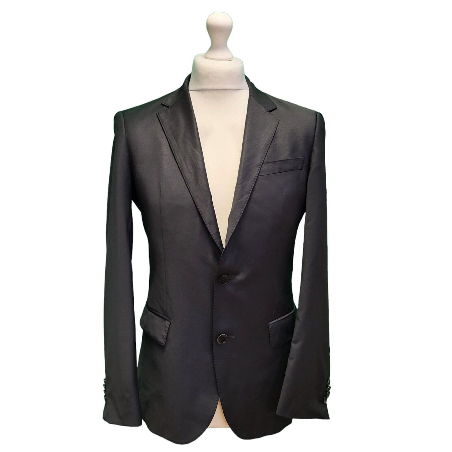 Hugo Boss Black Stretch Collared Suit Blazer Jacket uk Men's XS H728