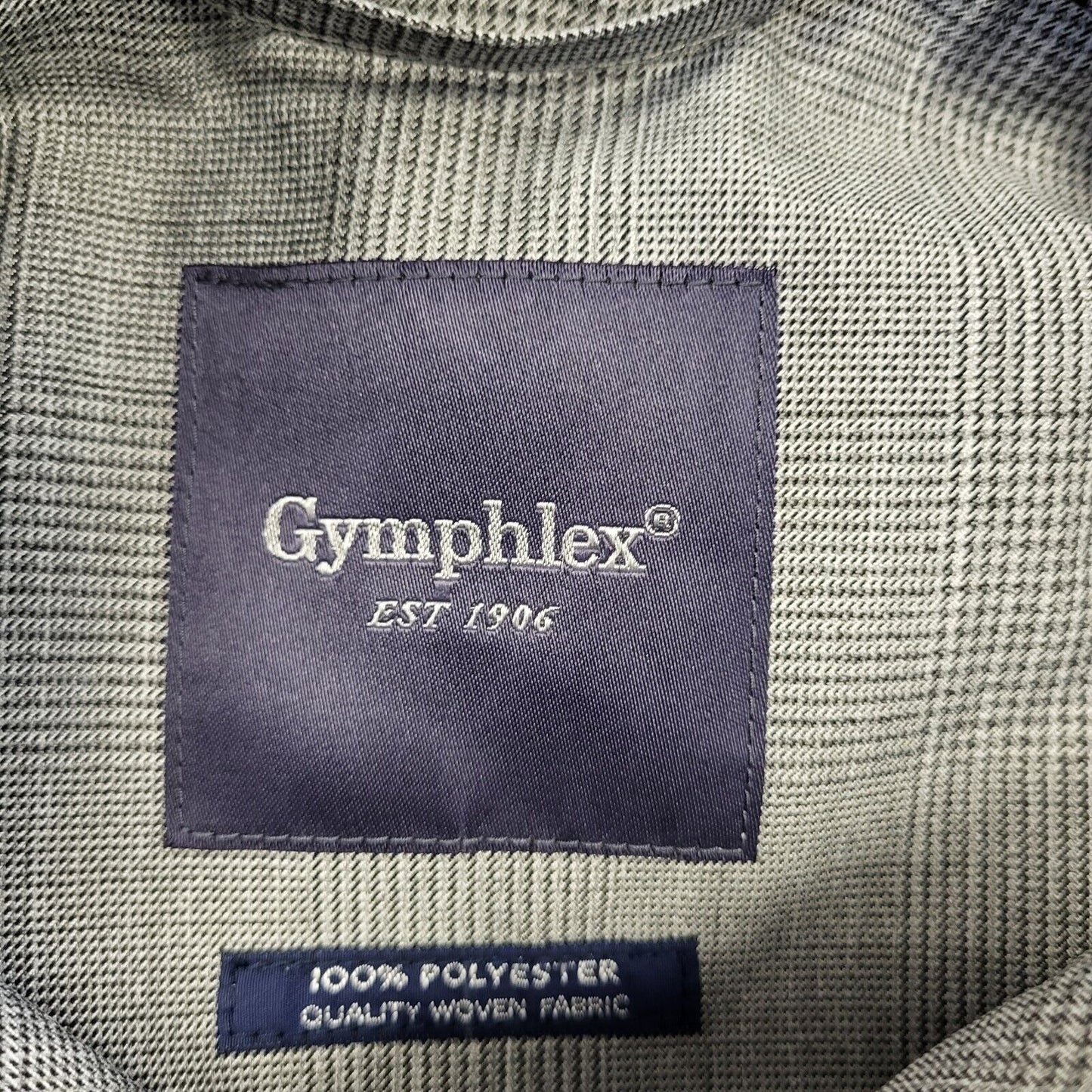 Bnwt Gymphlex Grey Check Plaid Lightweight Trench Coat Men's L eu 54 H81