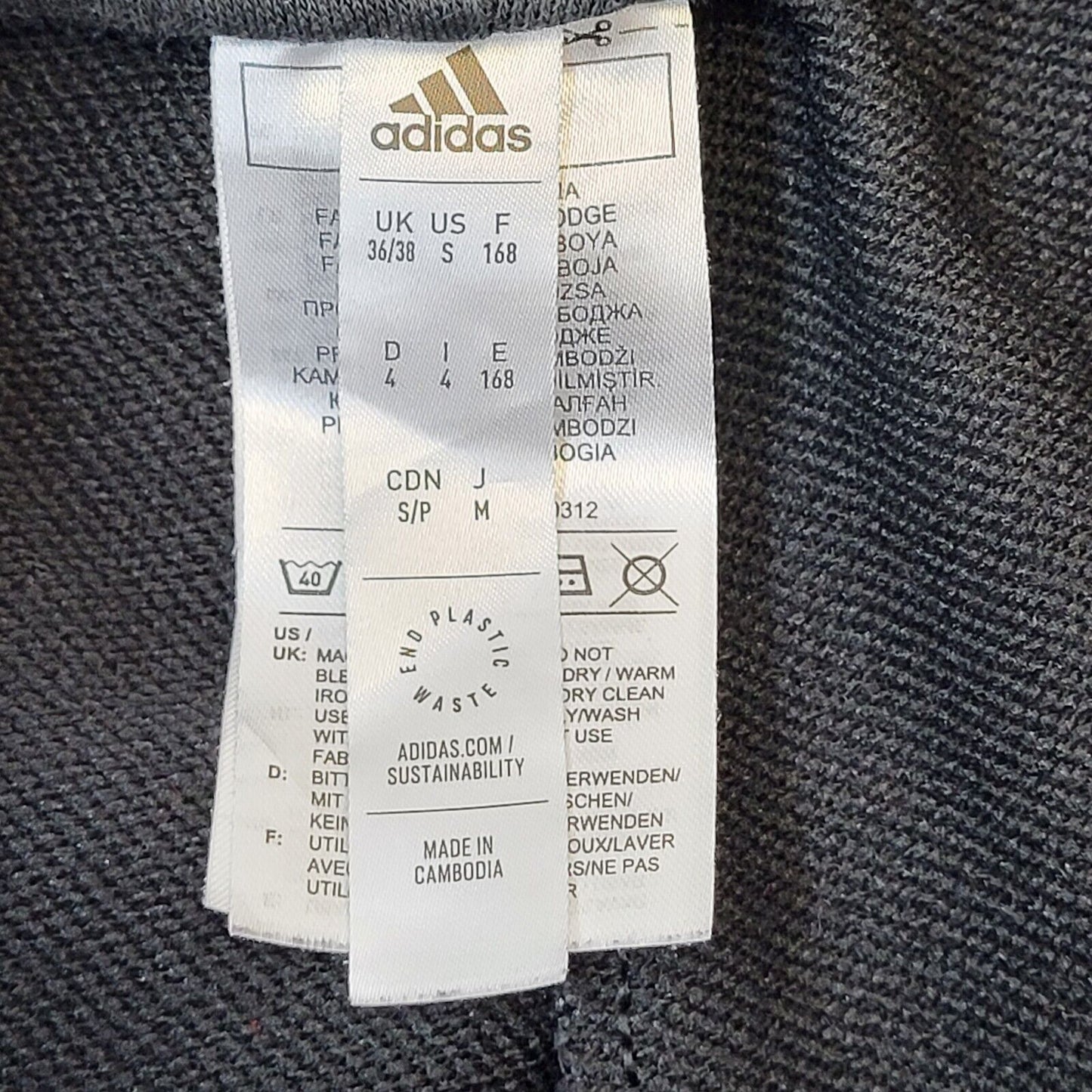 Adidas Black Skinny Tracksuit Bottoms Uk Women's M 10 W28 L30 G526
