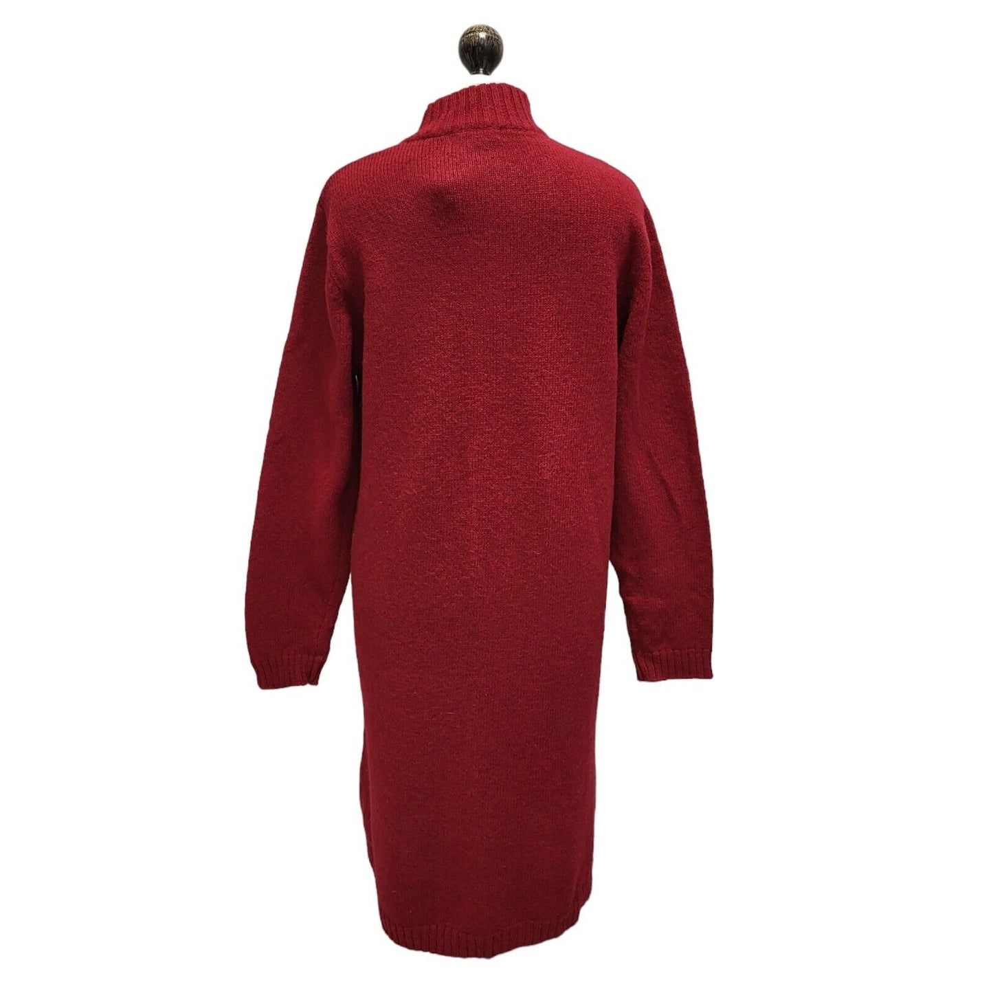 Orvis Cardigan Long Red Button Up Cardigan Uk Women's Size M G402
