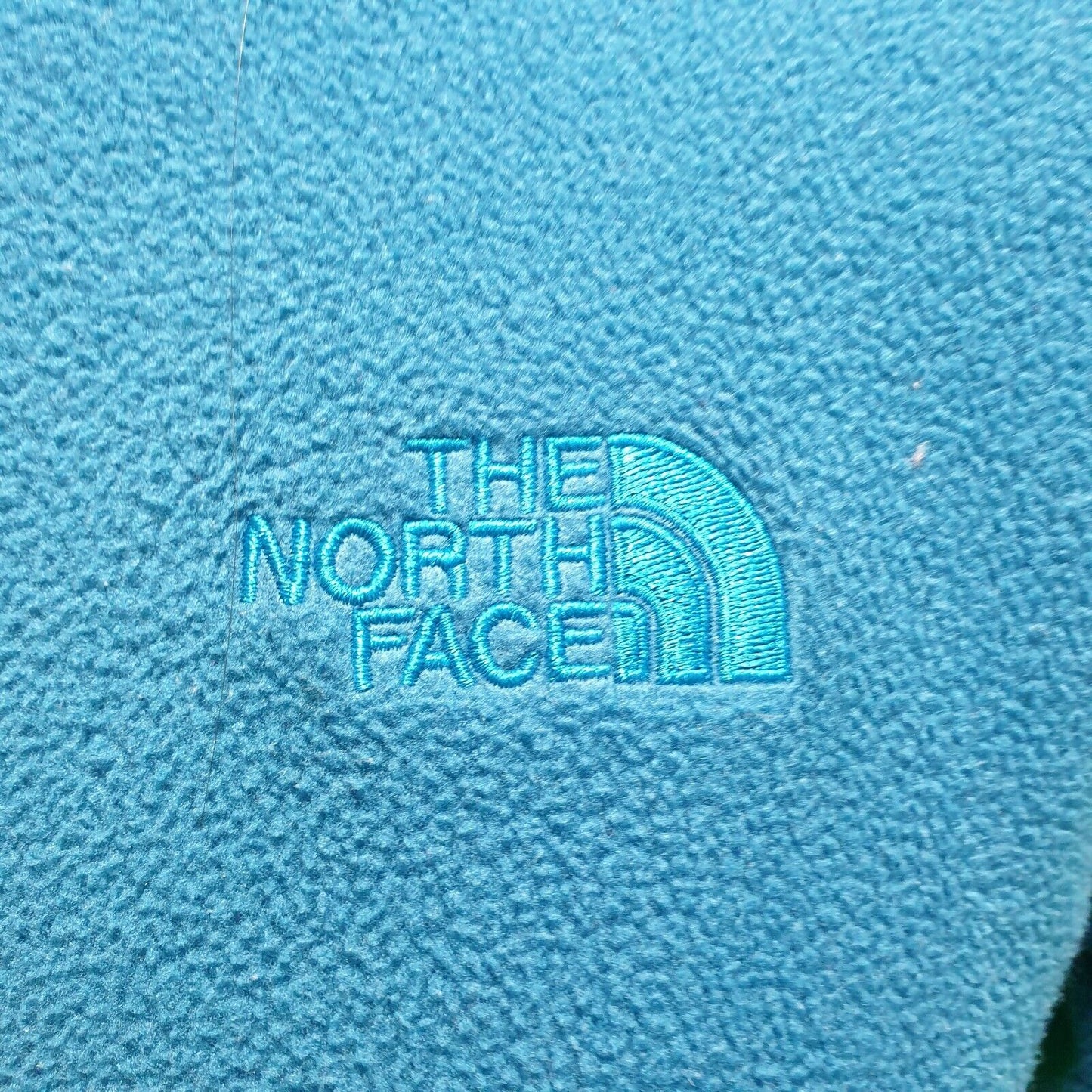 The North Face Turquoise Zipped Fleece Hiking Jacket uk Men's Small H792