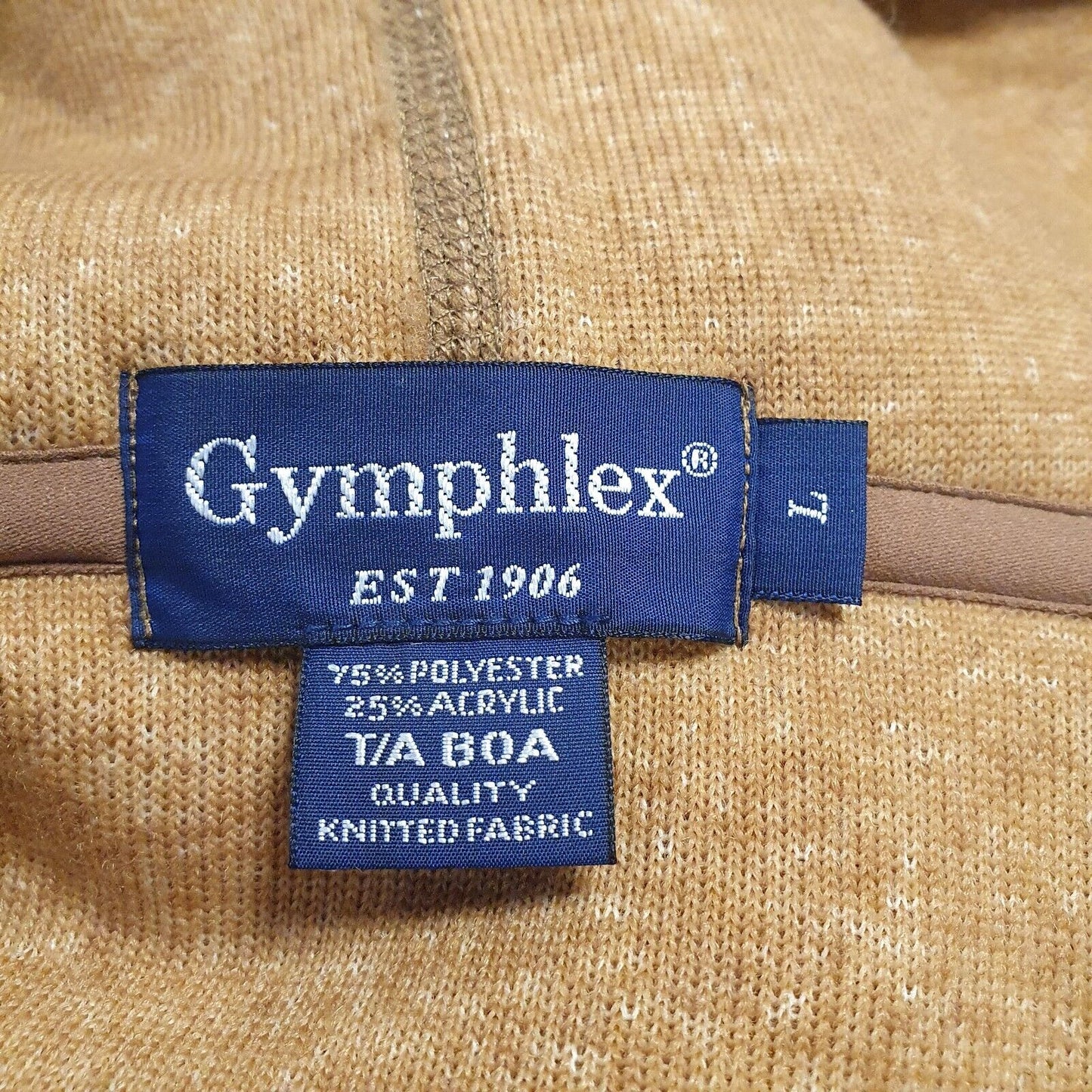 Gymphlex Light Brown Zipped Hooded Fleece Jacket Women's UK L 12 G767