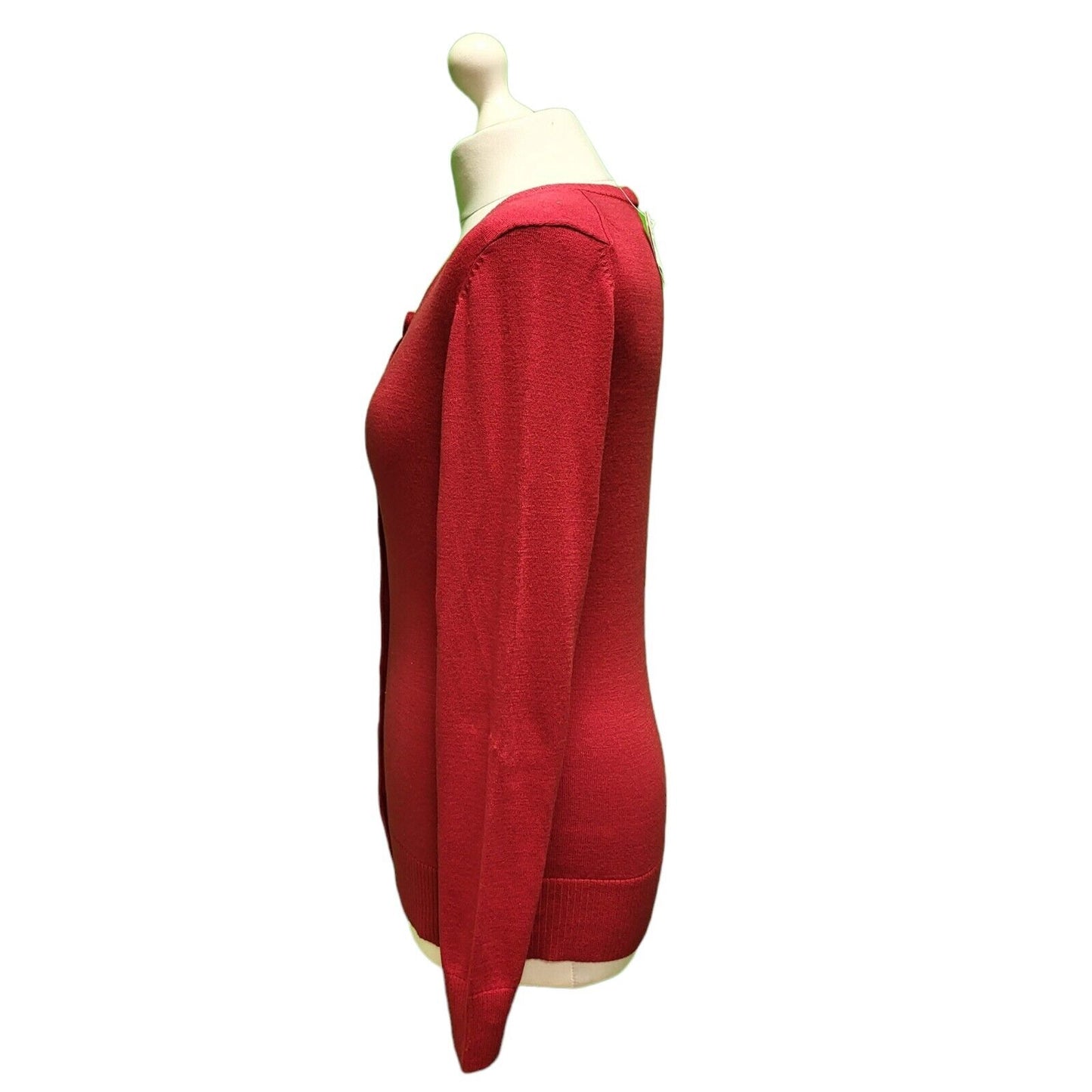 Gap Red Button Cotton/Nylon Cardigan Women's uk S 8 eu 36 BNWT H336