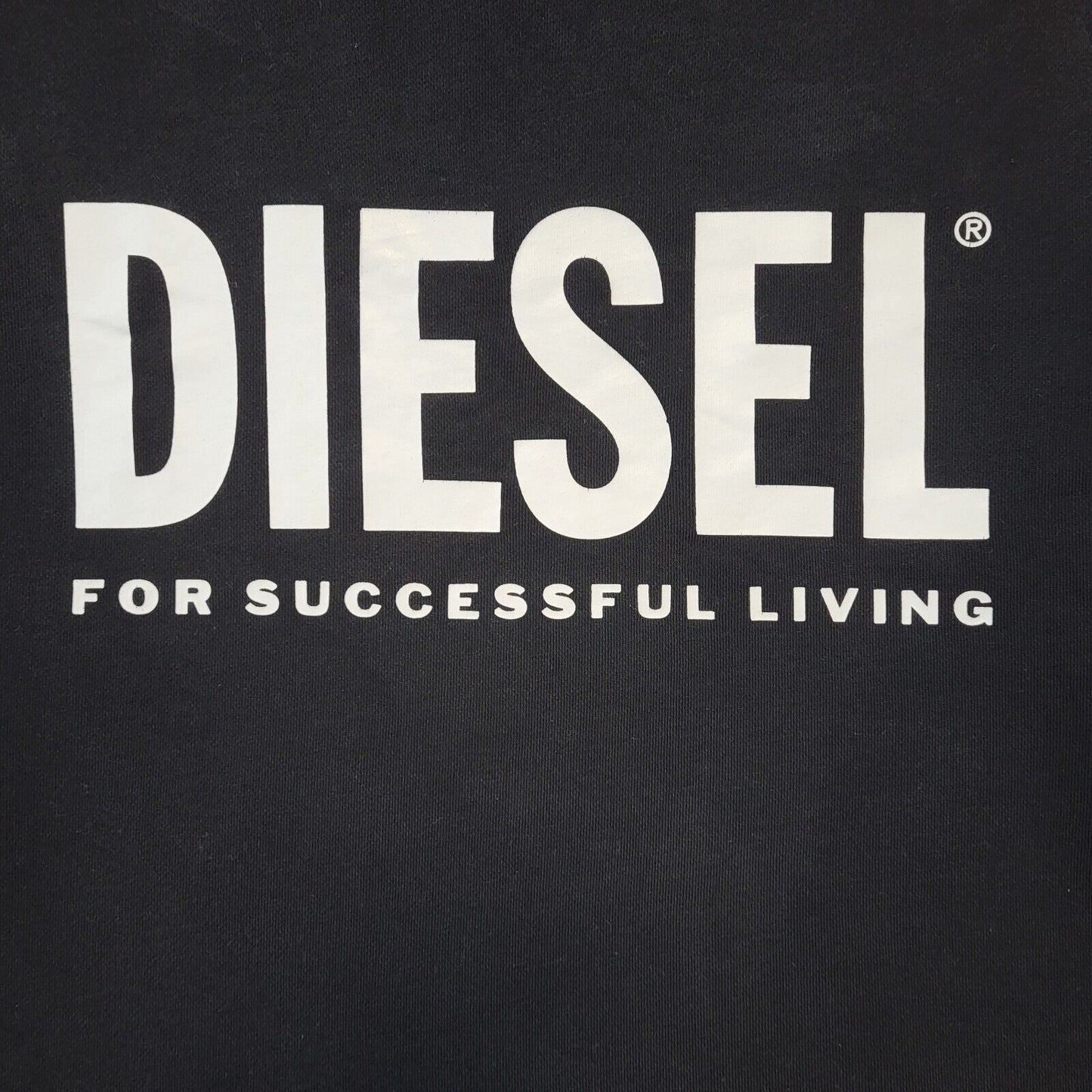 Diesel Black Spell Out Retro Long Sleeve Casual Sweatshirt Men's Uk M H102