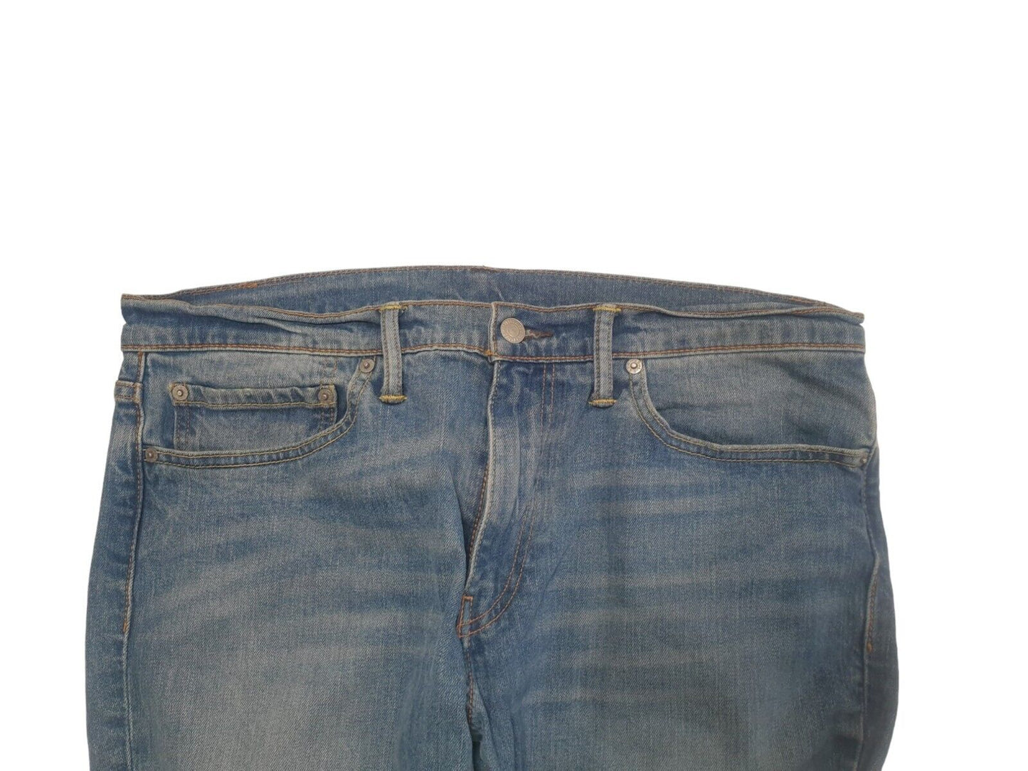Levi's 511 Faded Blue Straight Wide Leg Rigid Denim Jeans Men's L W34 L30 H203
