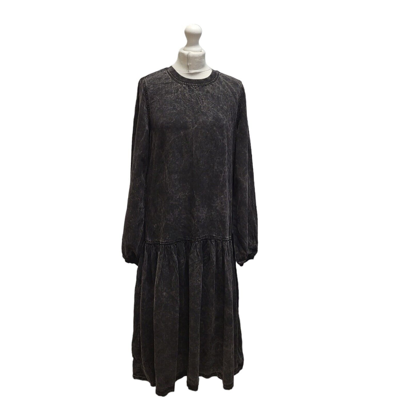 Superdry Black Long Sleeve Daywear Dress UK Women's 14 BB362