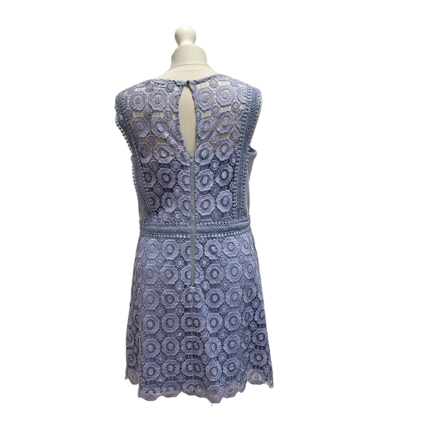 FWM Light Blue Sleeveless Evening Dress UK Women's 14 Bnwt BB347