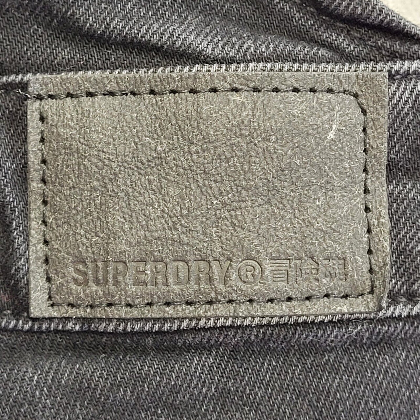 Superdry Wolcott Black Denim Dungaree Shorts Uk Women's 12 W30-32 G119