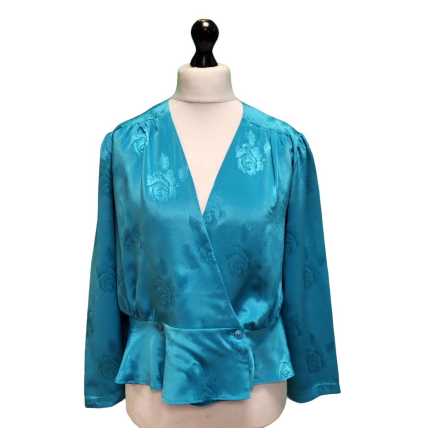 Your Sixth Sense Teal Short Sleeve Blouse Top Women's UK 3XL 18 H952