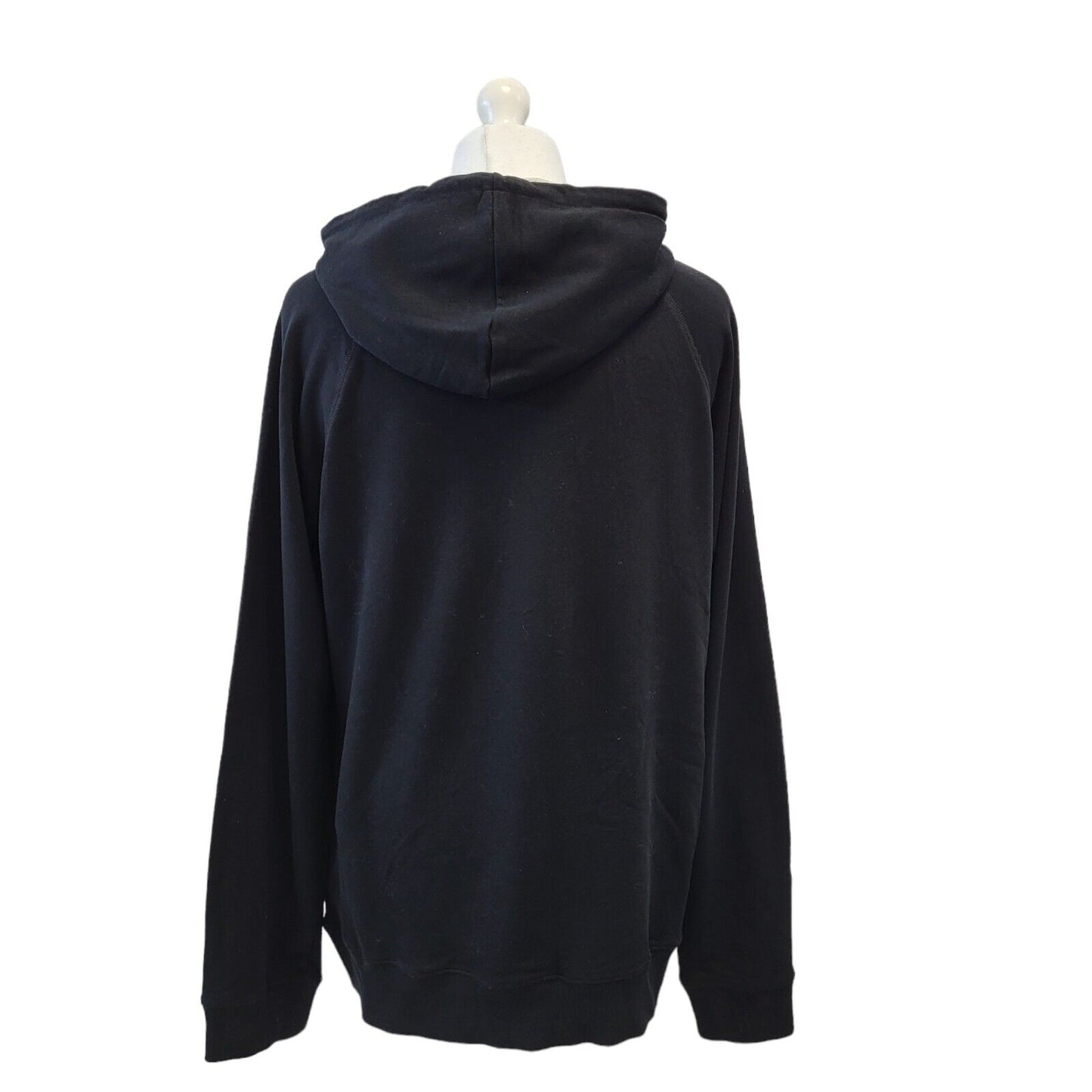 Guess Black Spell Out Retro Long Sleeve Sweatshirt Hoodie Men's Uk XL H109