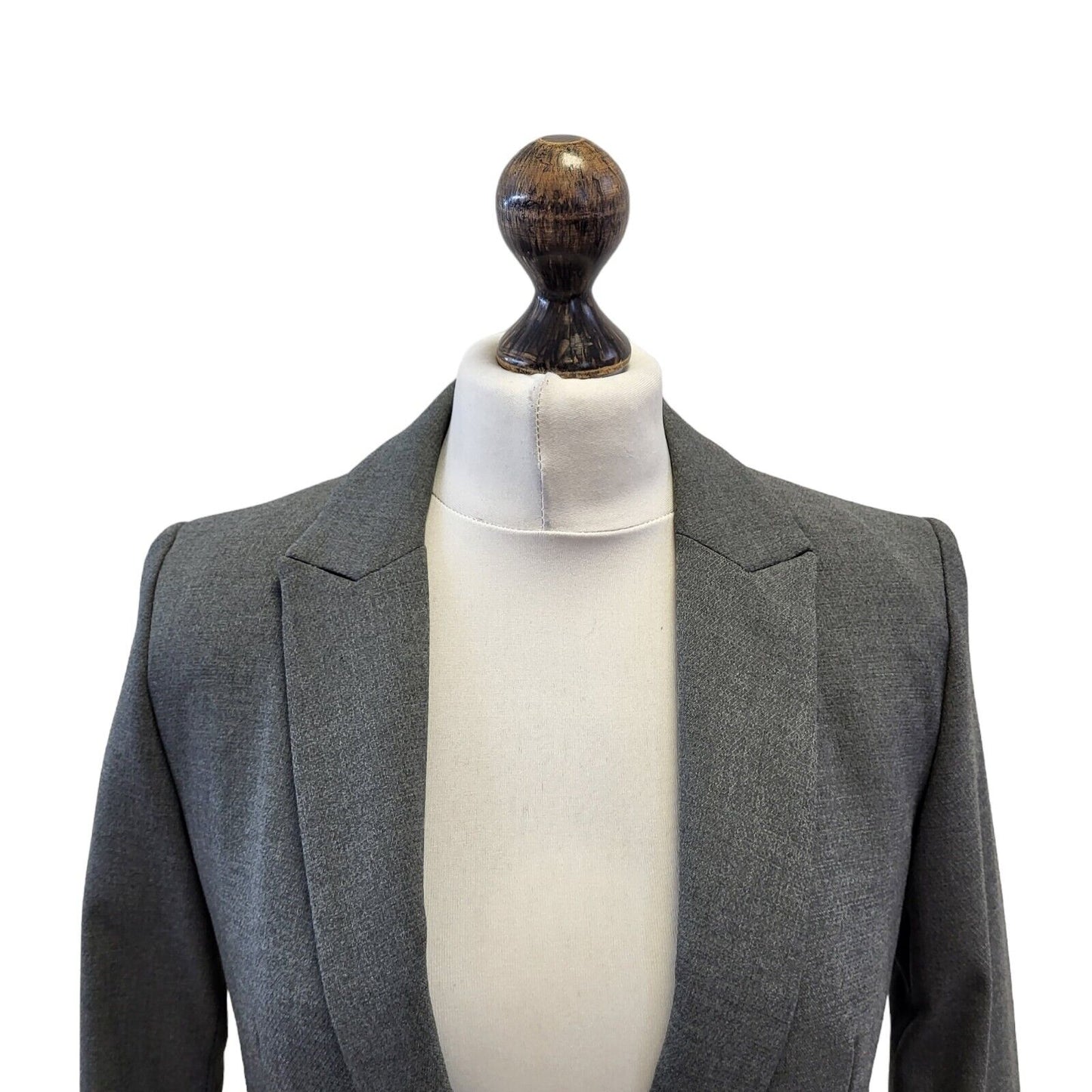 Next Tailoring Grey One Button Suit Jacket Uk Women's 6 BNWT G255