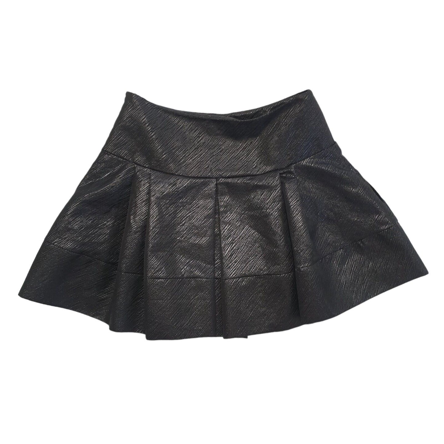 Helene Berman Black Elasticated Mini Skirt Uk Women's 12 W30 Eu 40 G47