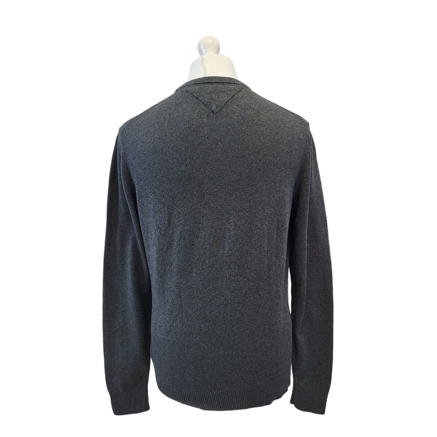 Tommy Hilfiger Grey Crew Neck L/Sleeve Men's Jumper Uk M G937