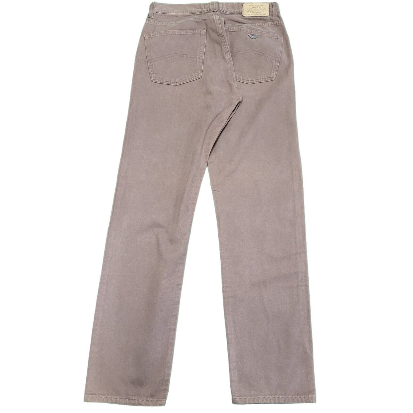 Armani Jeans Beige Straight Leg Cotton Button Fly Trousers Men's S W30 L34 H38