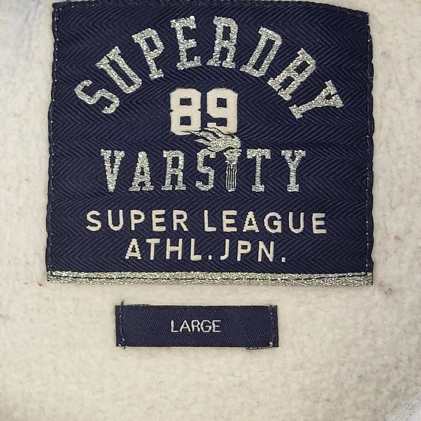 Superdry Grey Pullover Sweatshirt Hoodie Uk Women's L Eu 40 G243