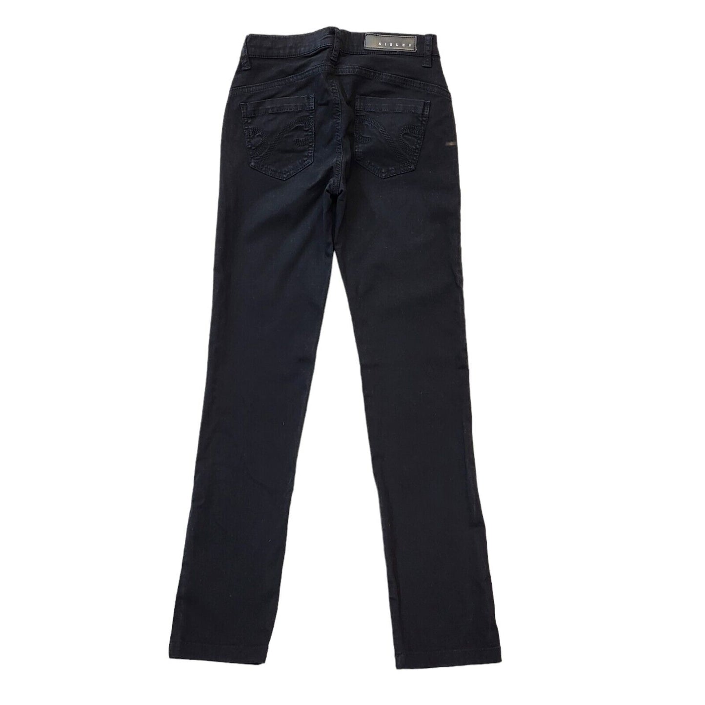 Sisley Black Skinny Slim Fit Denim Jeans UK Women's Small W26 L29 G529
