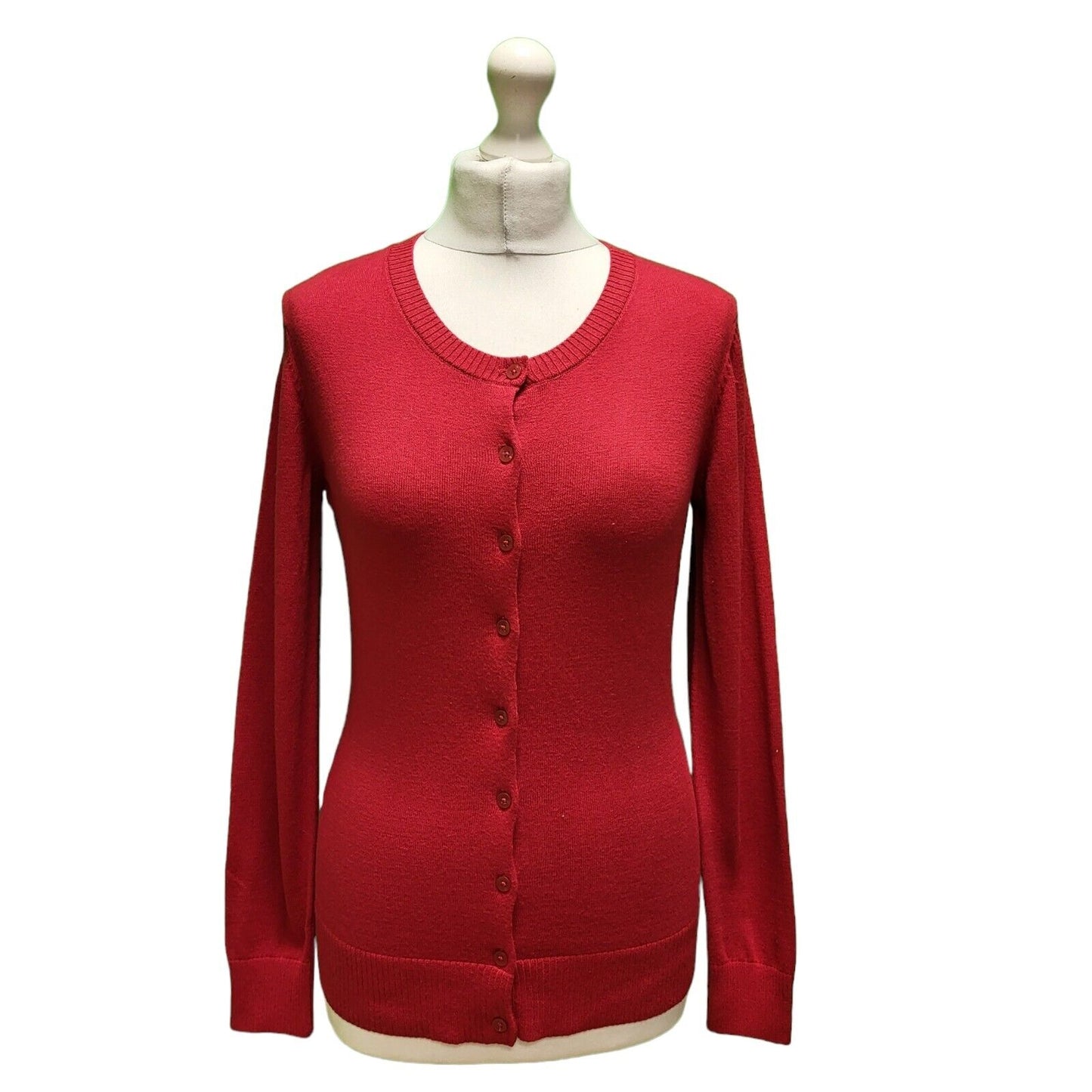 Gap Red Button Cotton/Nylon Cardigan Women's uk S 8 eu 36 BNWT H336