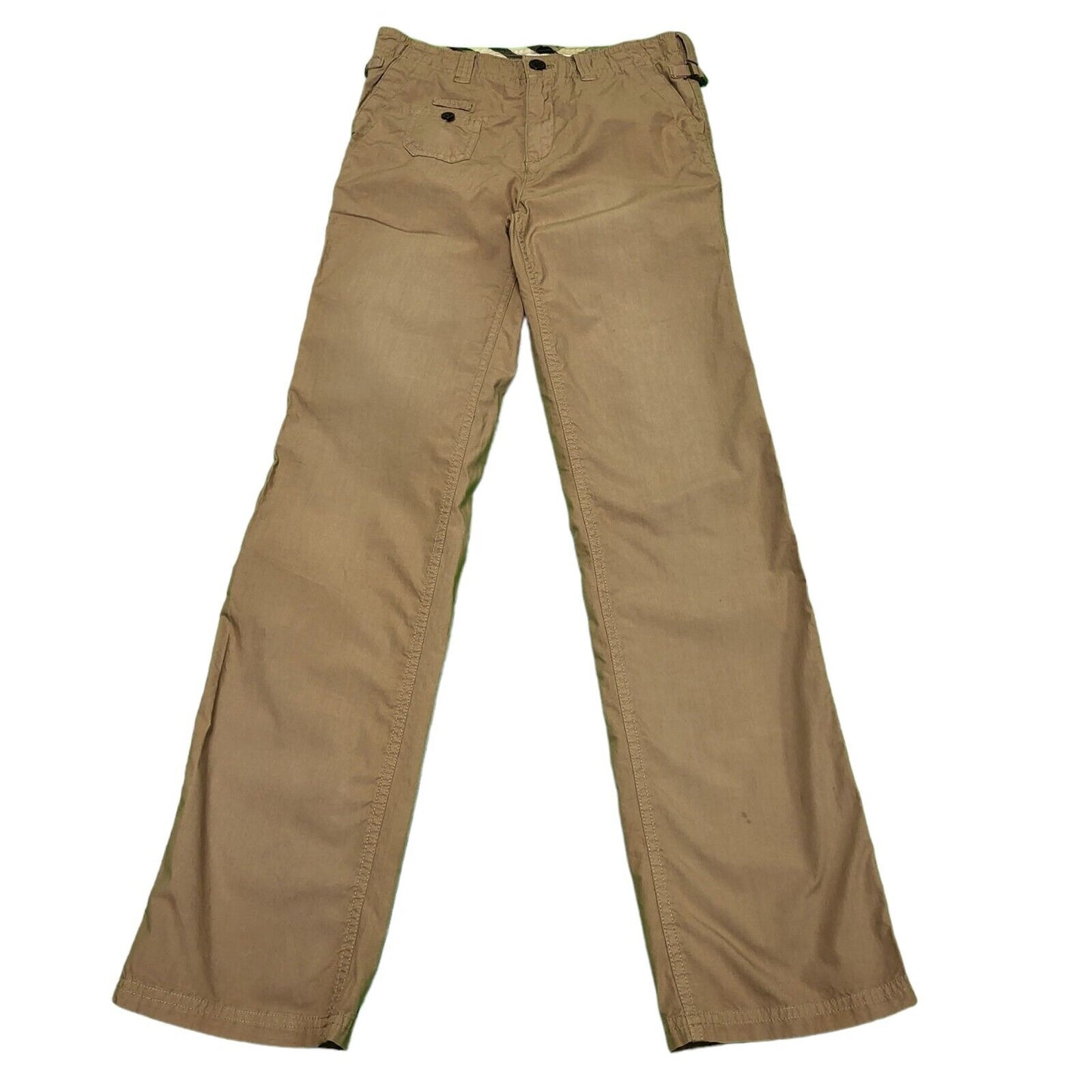 Burberry Brown Straight Leg Trousers Boy's Age 12 years W26 L30 H773