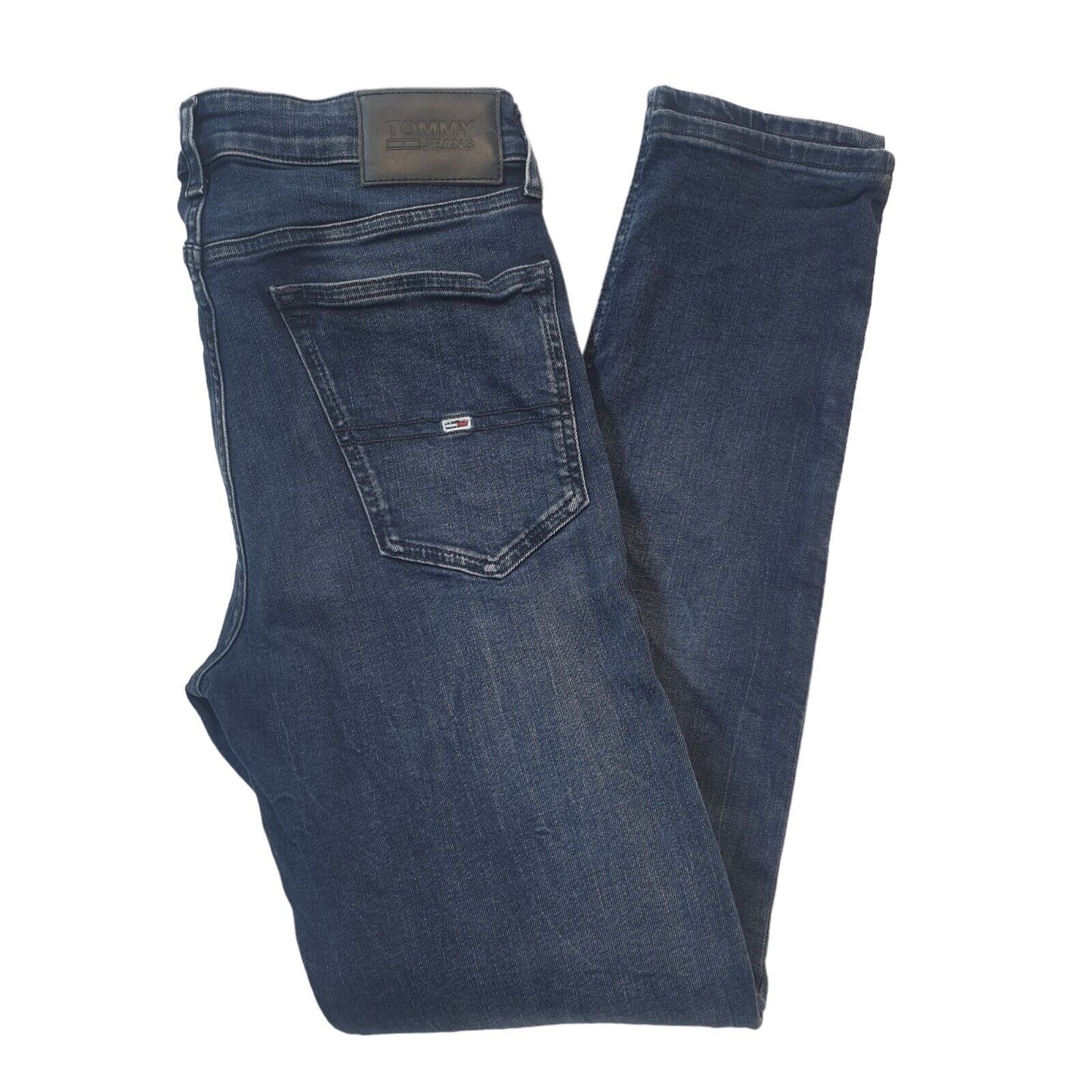Tommy Hilfiger Dark Blue Skinny Slim Denim Jeans Uk Men's S W30 L31 G541