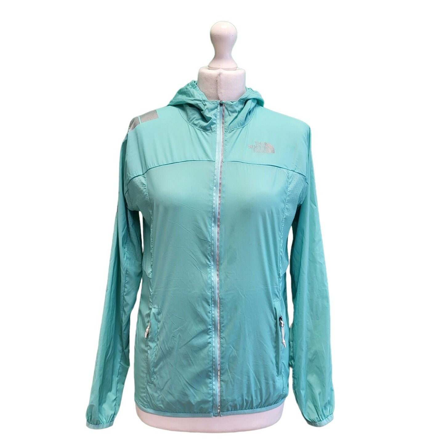 The North Face Green Hooded Tracksuit Track Jacket Women's UK S 8 EU 36 G912
