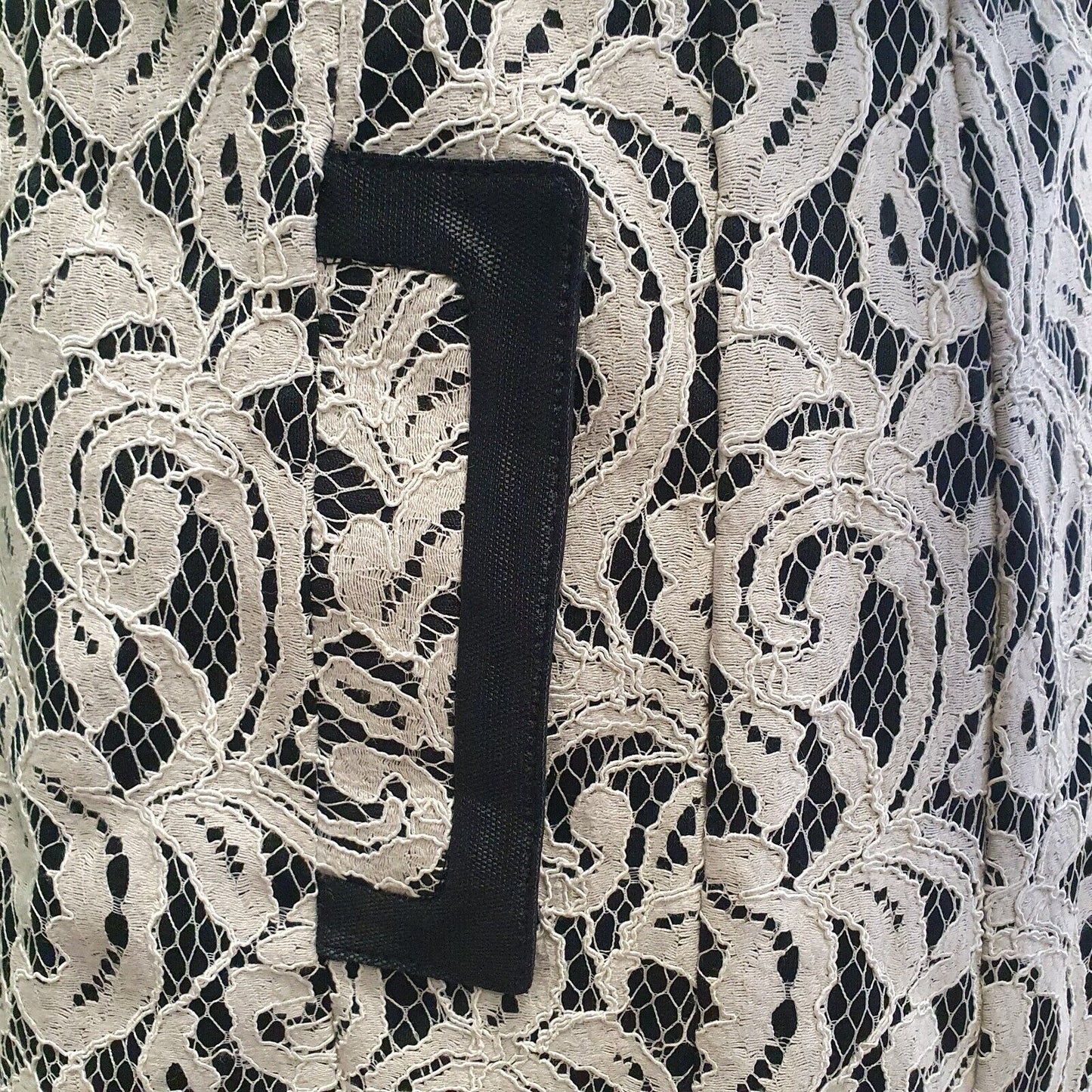 Rever Mile White Black Snap Long Dress Jacket Women's uk M 10 G808