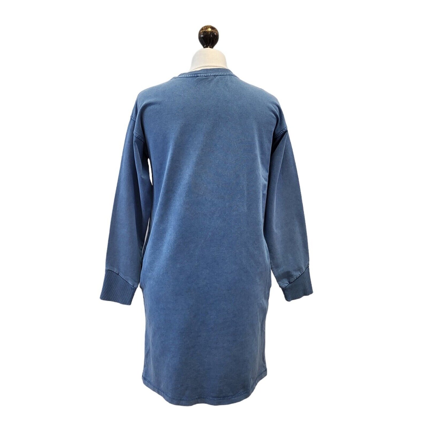 Oliver Bonas Blue Over-sized Sports Dress Uk Women's 6 Eu 34 G246