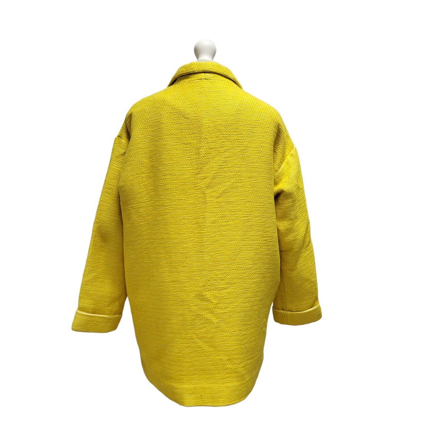 Warehouse Yellow Button Formal/Casual Coat UK Women's 8 Bnwt BB317