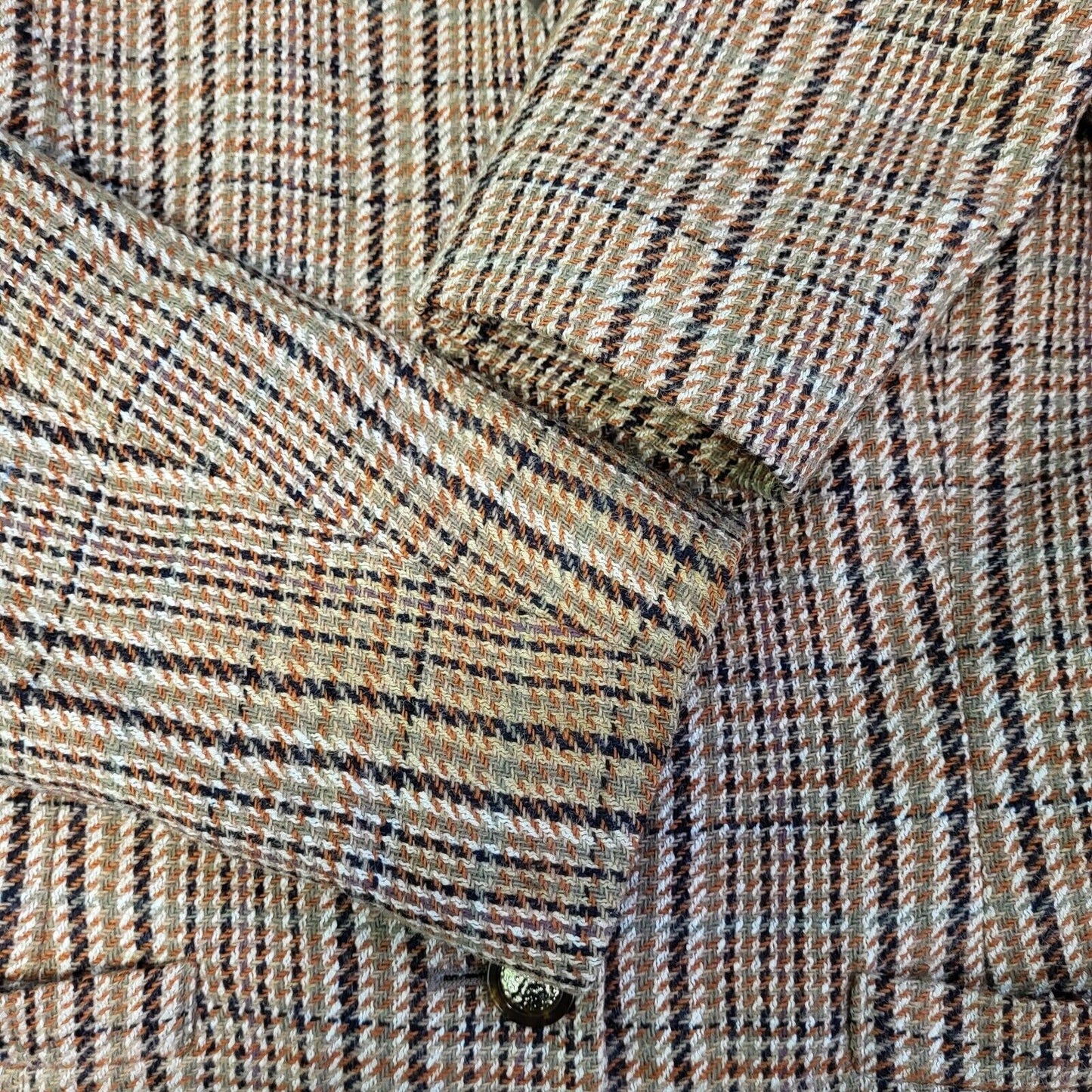 Eastex Brown Black Check Long Sleeve Jacket UK Women's 12 H694