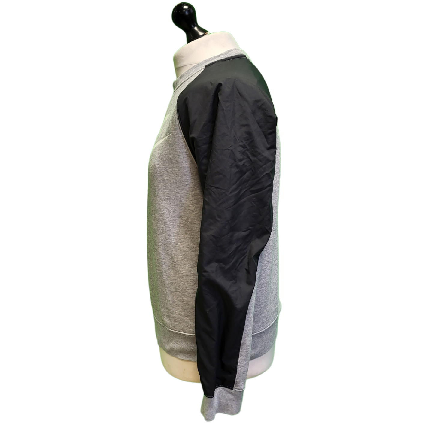 Nike Grey Black Long Sleeve Casual Sports Sweatshirt Men's UK XS EU 44 H968