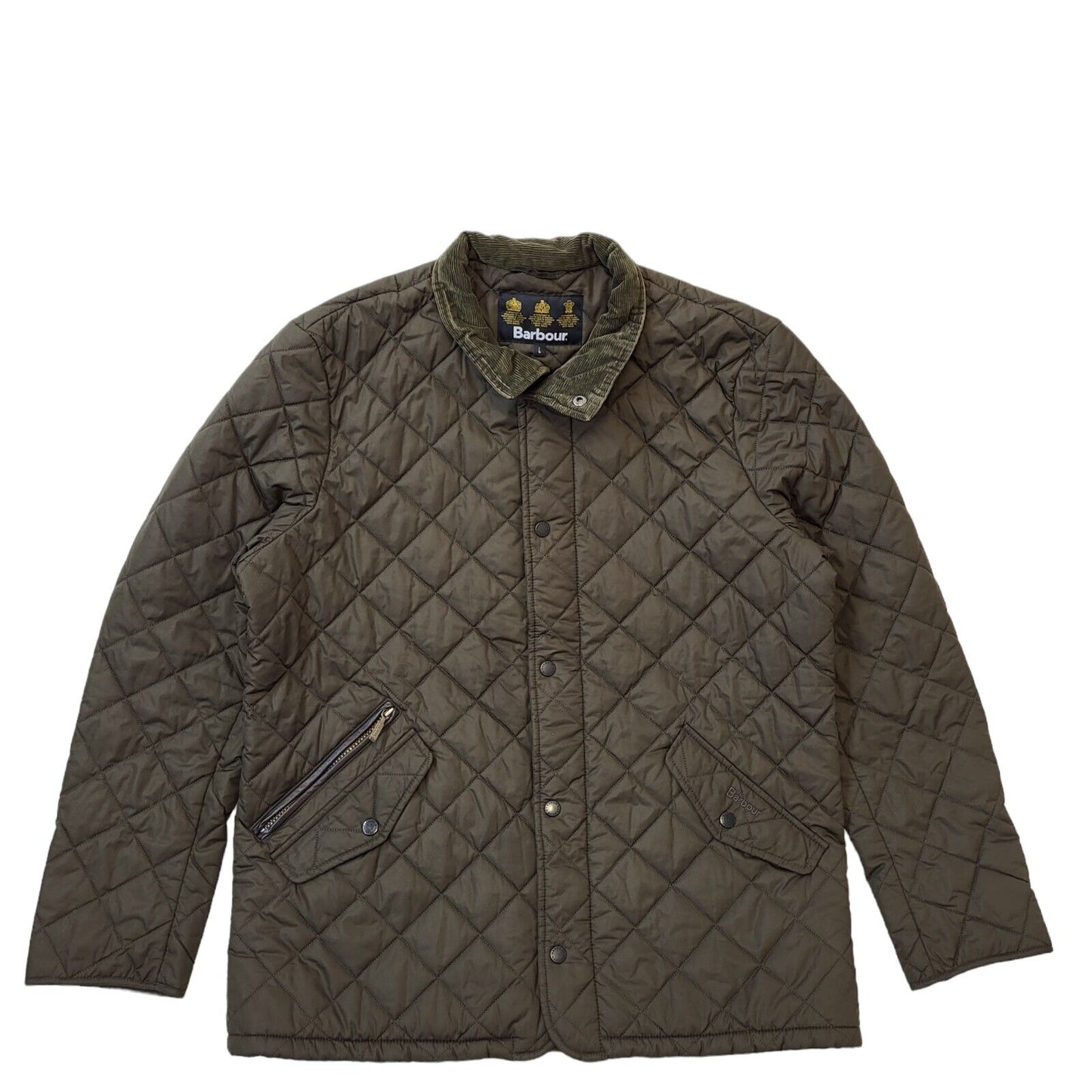 Barbour Chelsea Sports Green Quilted Jacket Uk Men's Large G648